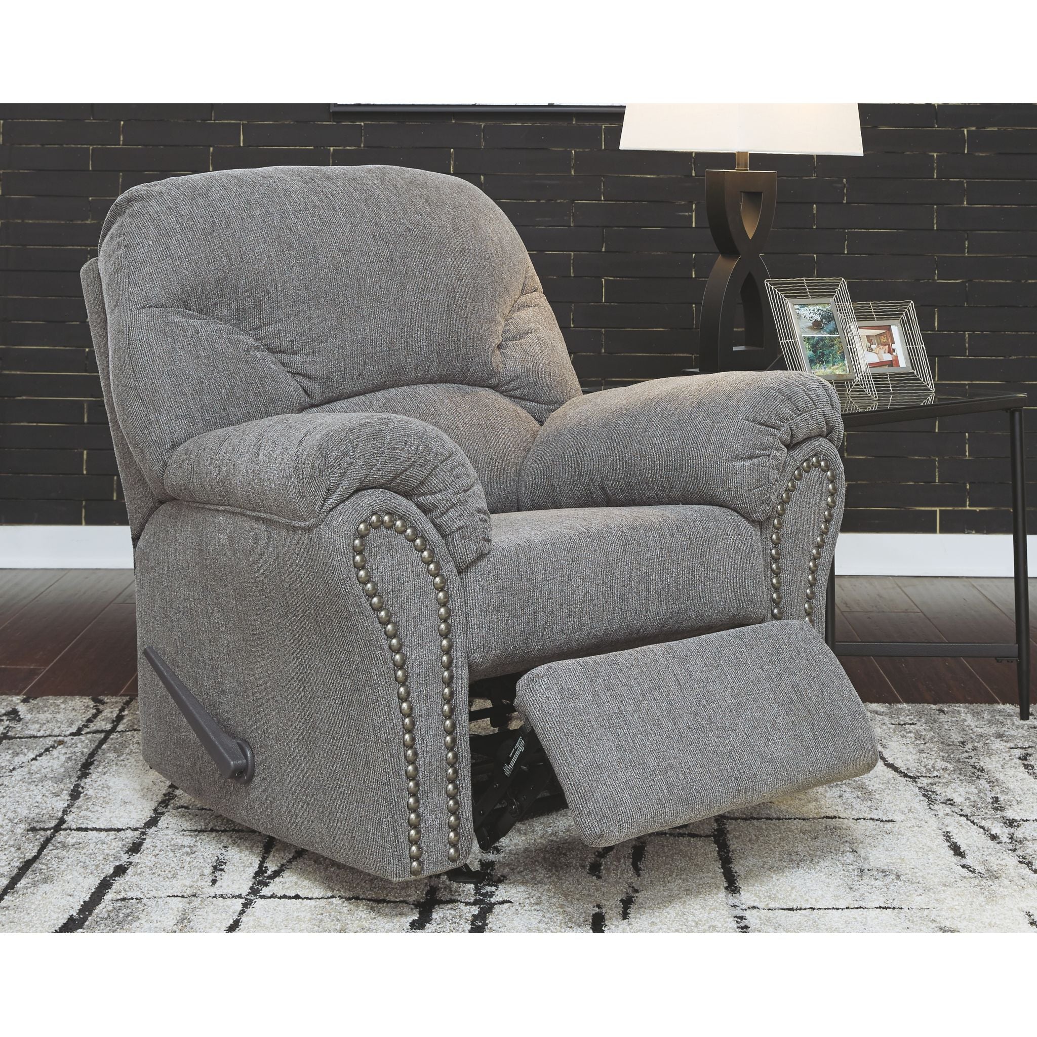 Allmaxx Rocker Recliner - Pewter - Image 6