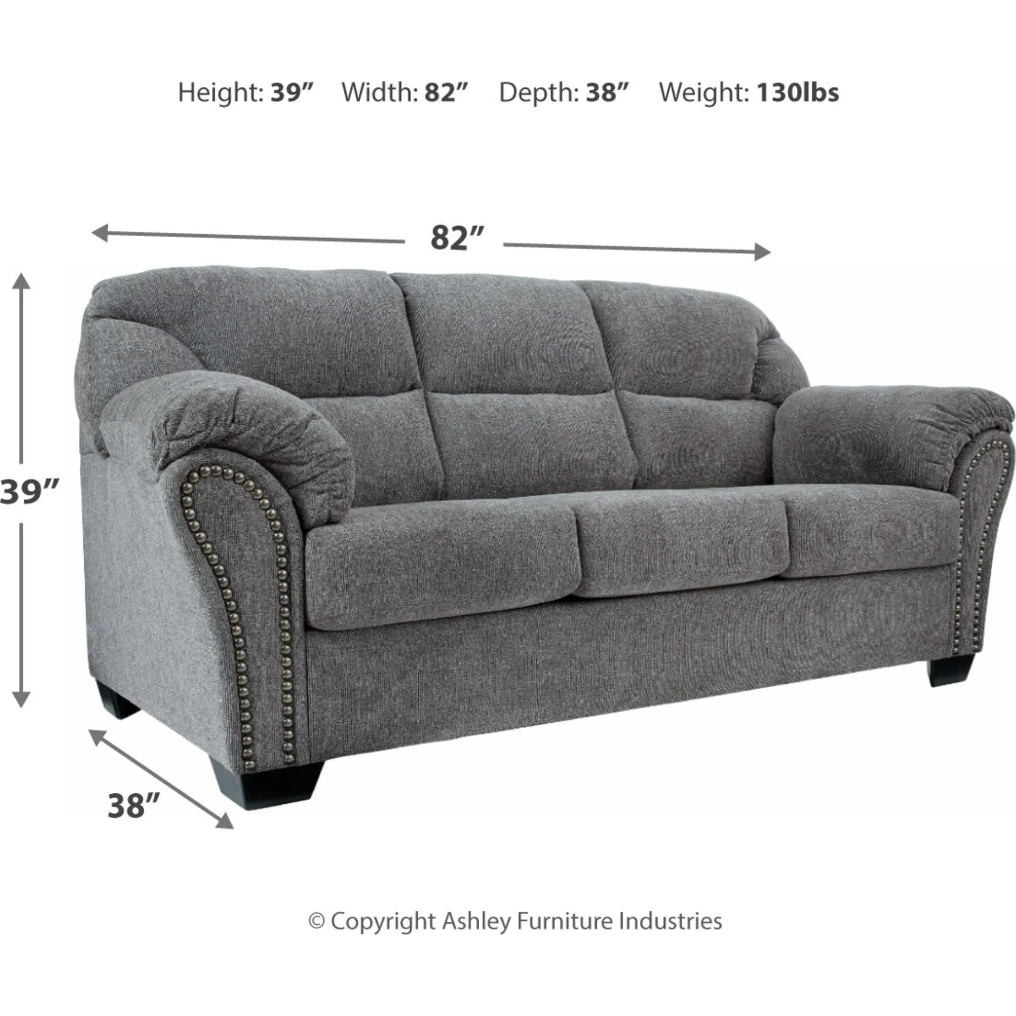 Allmaxx Sofa - Pewter - Image 5