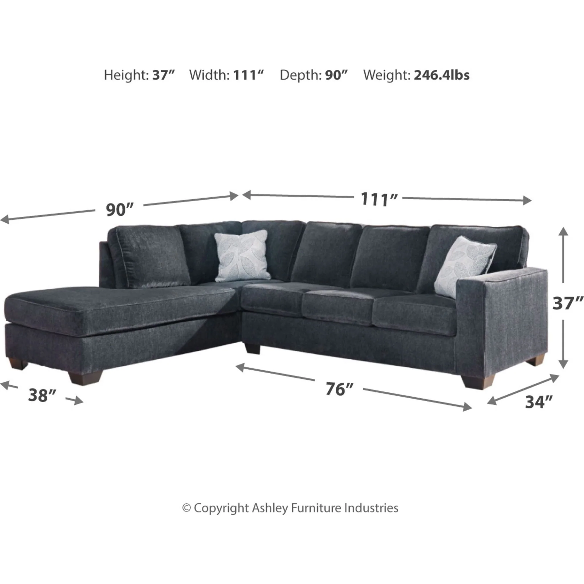 Altari 2 Piece Sectional with Chaise - Image 105
