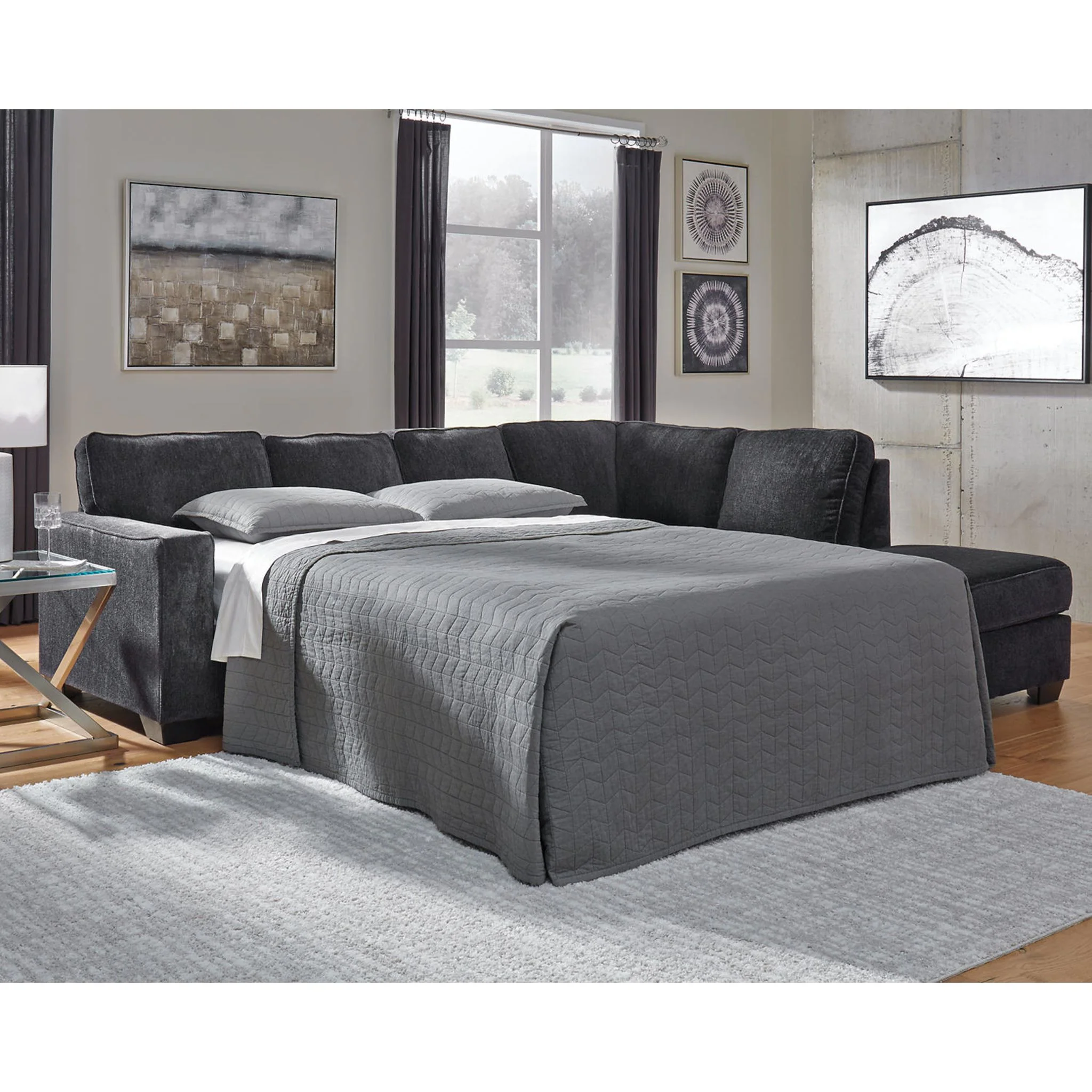 Altari 2 Piece Sleeper Sectional with Chaise - Image 18