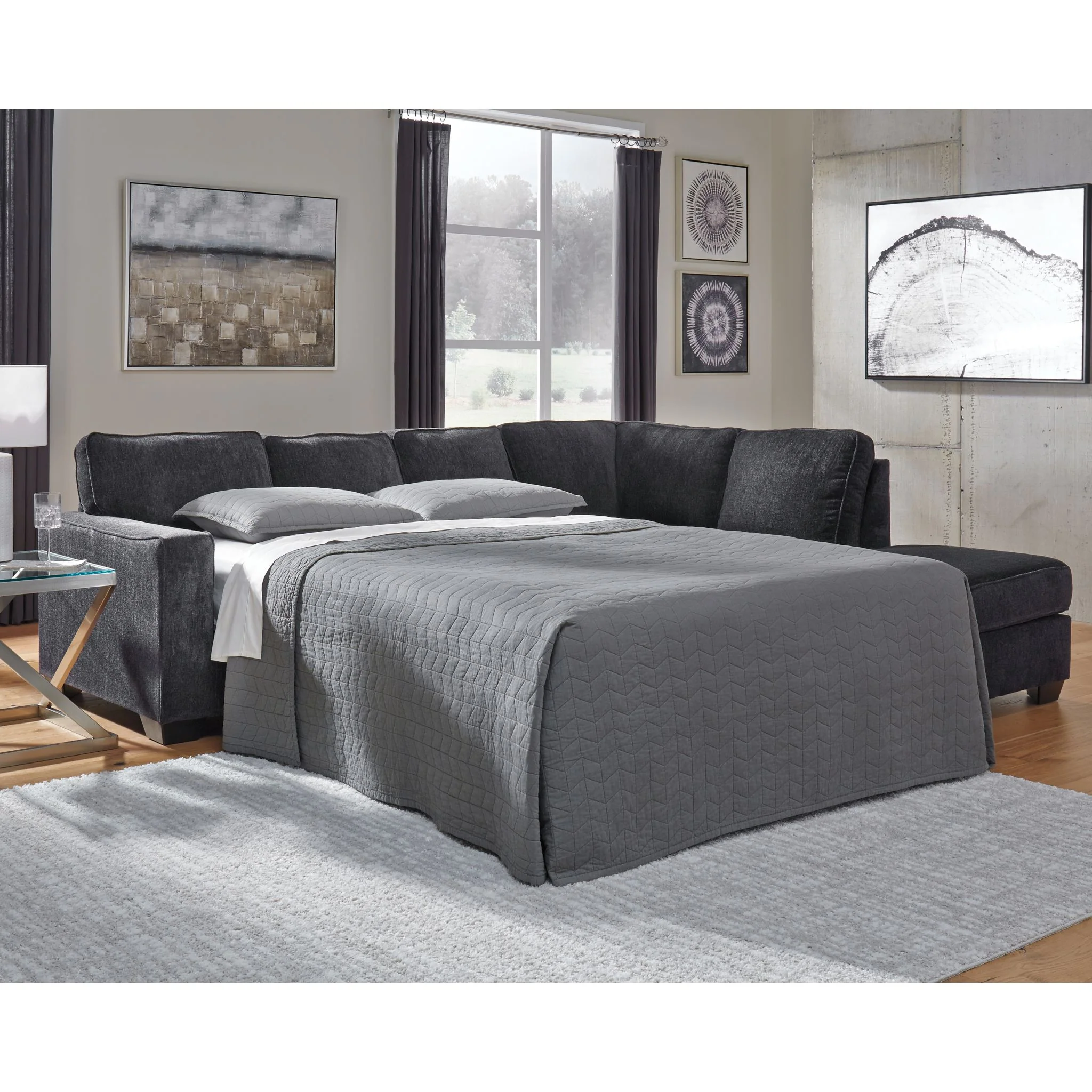 Altari 2 Piece Sleeper Sectional with Chaise - Image 3