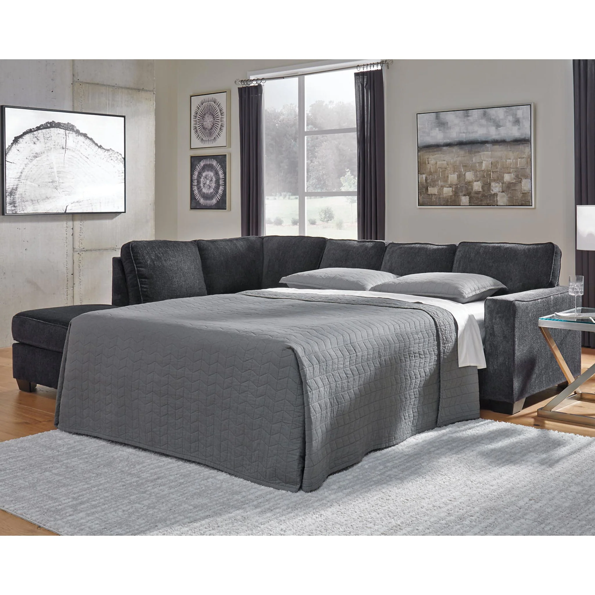 Altari 2 Piece Sleeper Sectional with Chaise - Image 33
