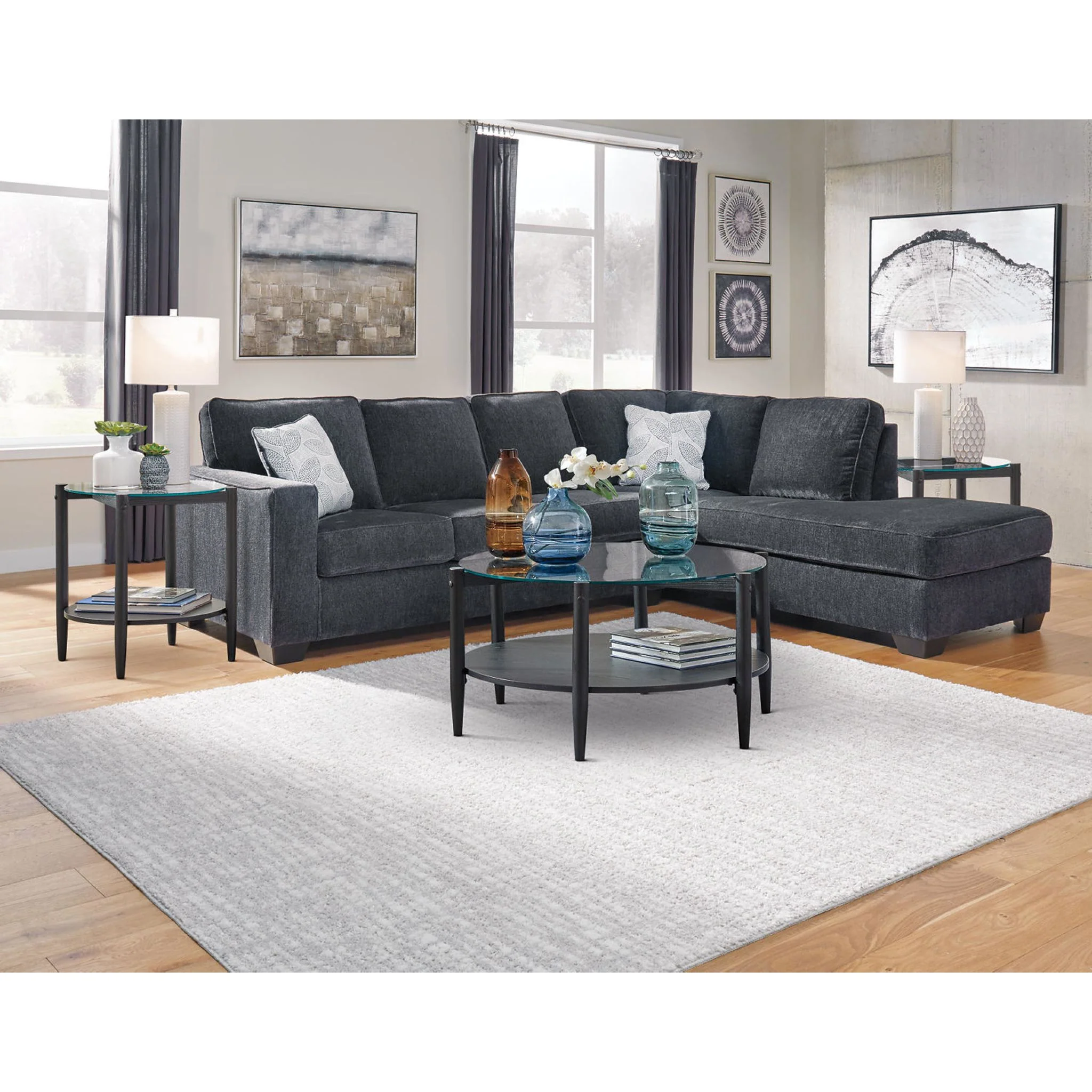 Altari 2 Piece Sleeper Sectional with Chaise - Image 80
