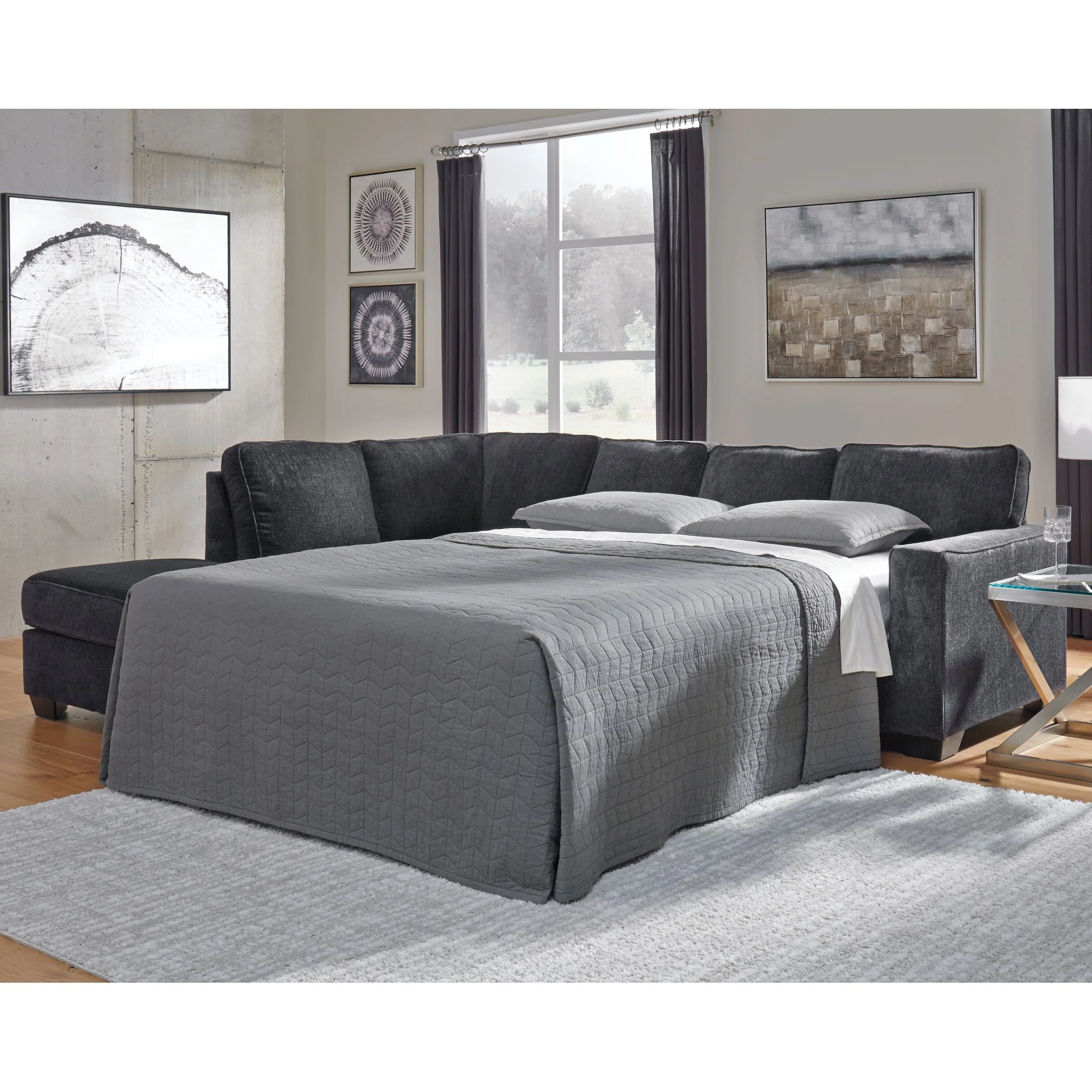 Altari 2 Piece Sleeper Sectional with Chaise - Image 88