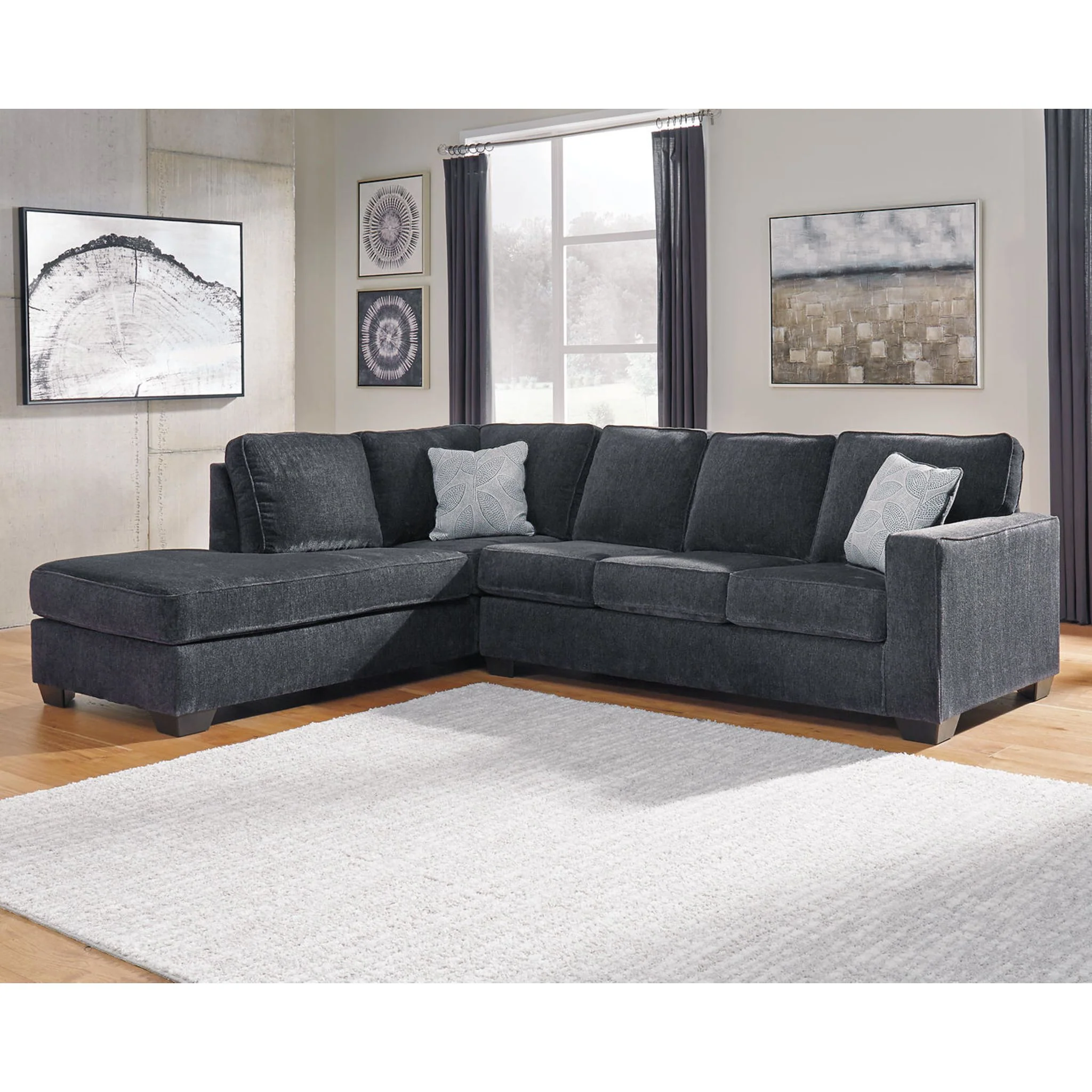 Altari 2 Piece Sleeper Sectional with Chaise - Image 93