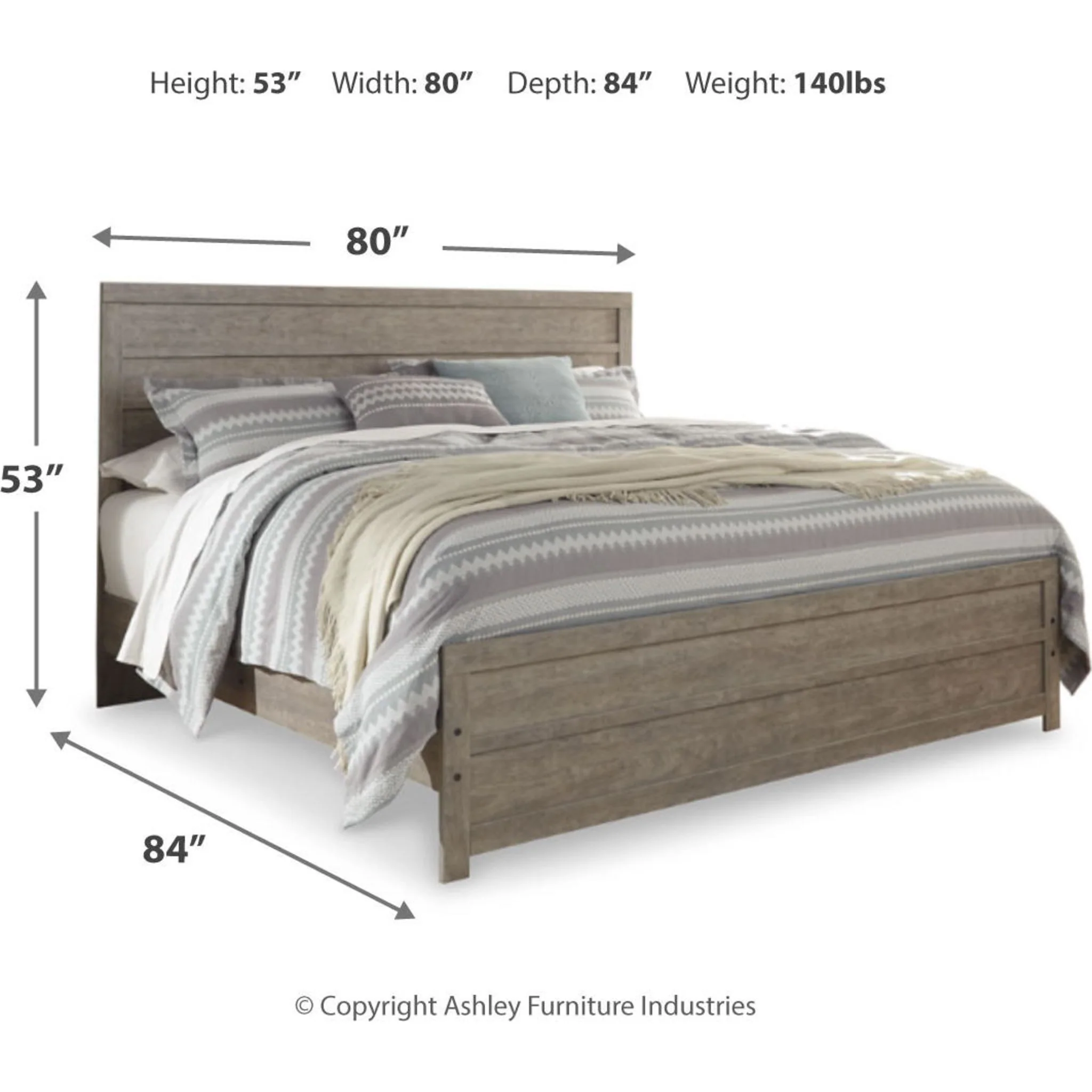 Culverbach Panel Bed - Gray - Image 29