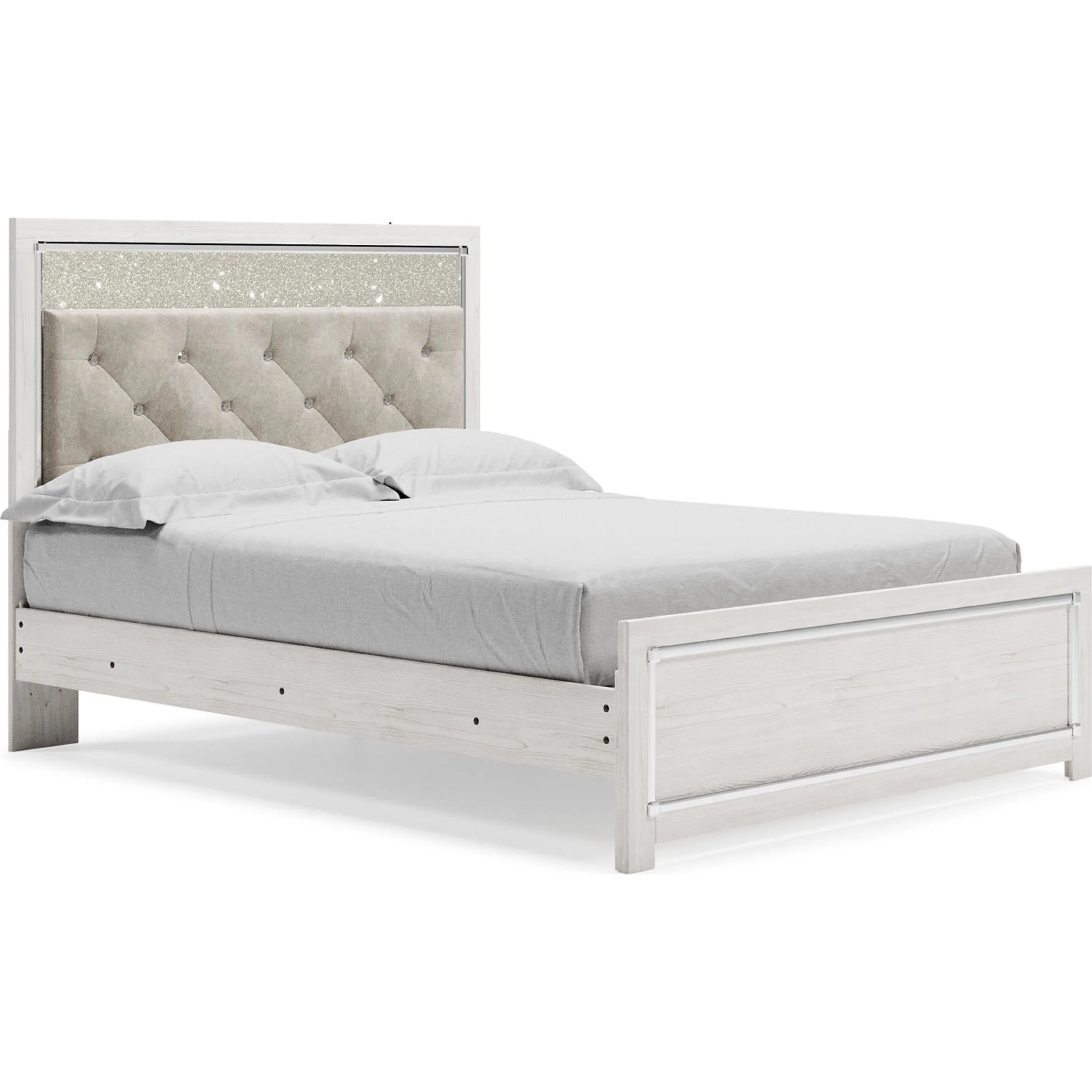Altyra 5 Piece King Panel Bedroom - White - Image 7