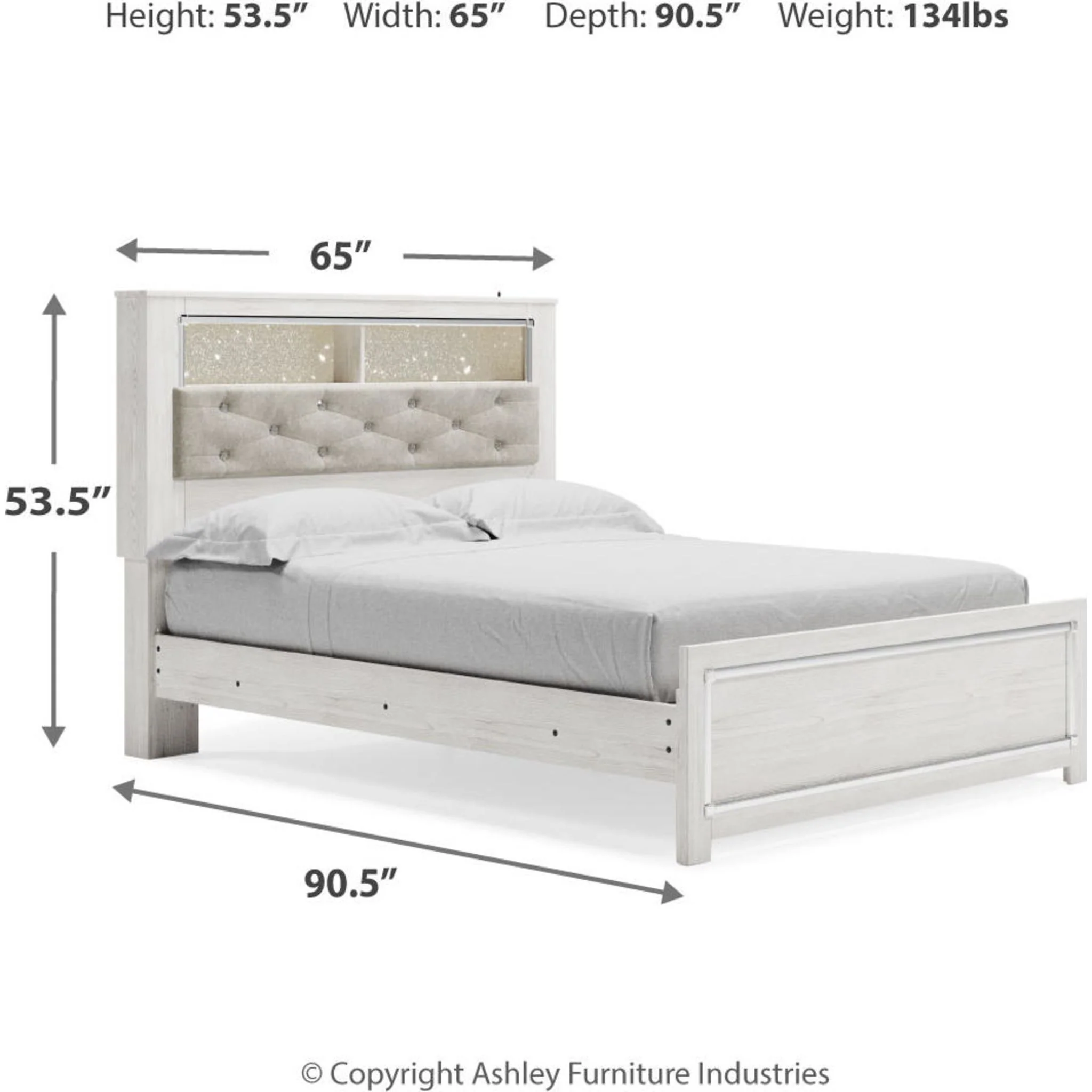 Altyra Bookcase Bed - White - Image 12