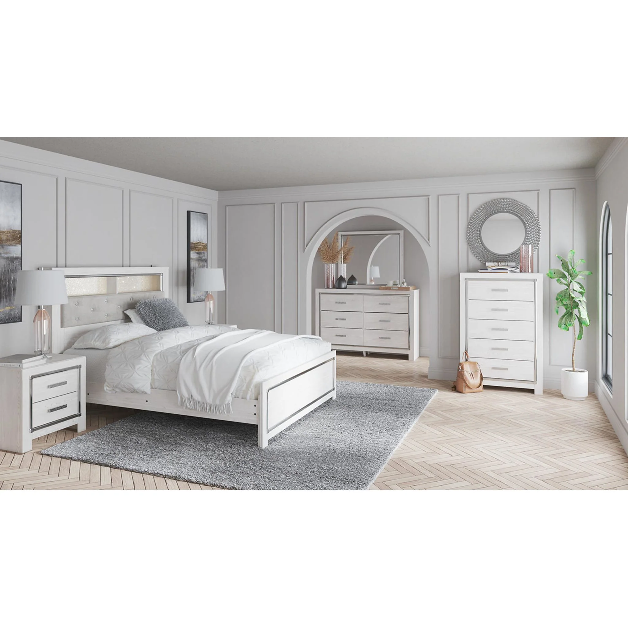 Altyra Dresser and Mirror - White - Image 14