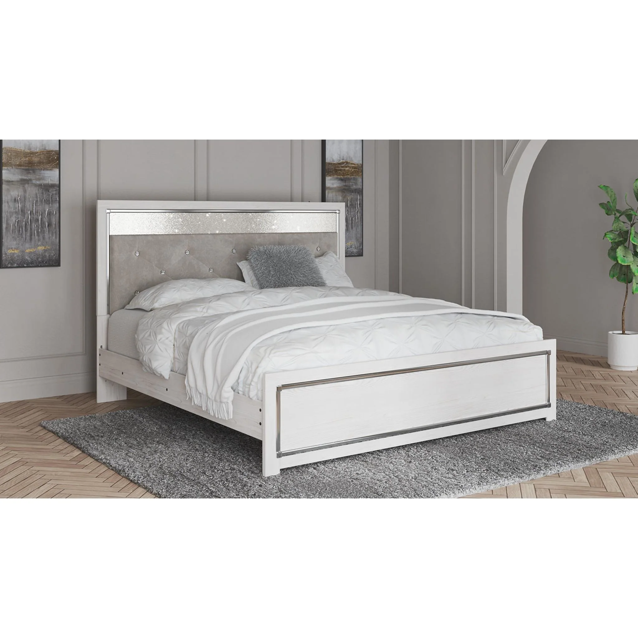 Altyra King Platform Bed - White - Image 15