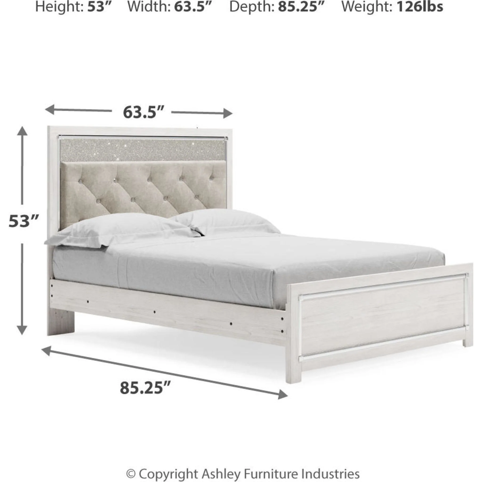 Altyra Panel Bed - White - Image 11