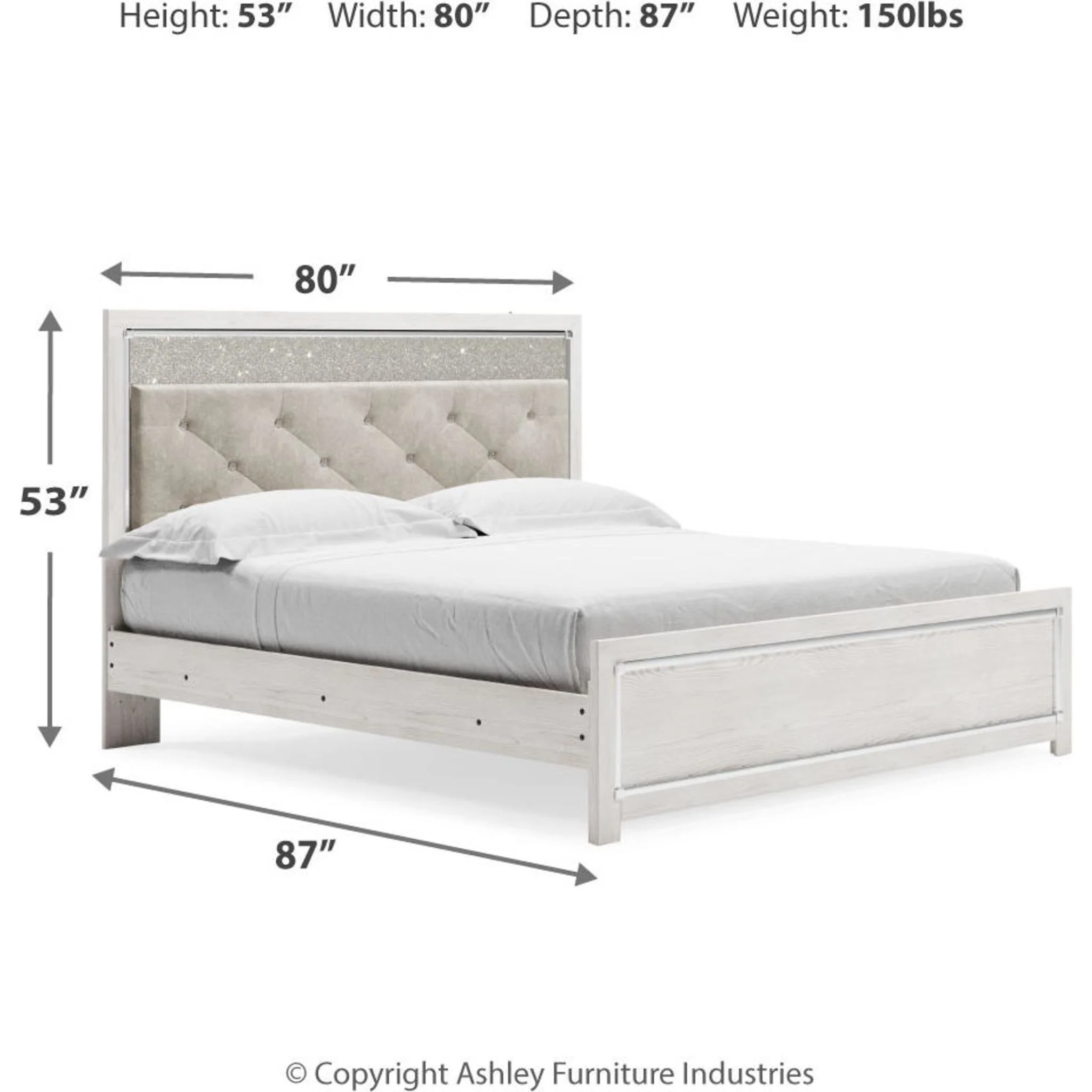 Altyra Panel Bed - White - Image 30