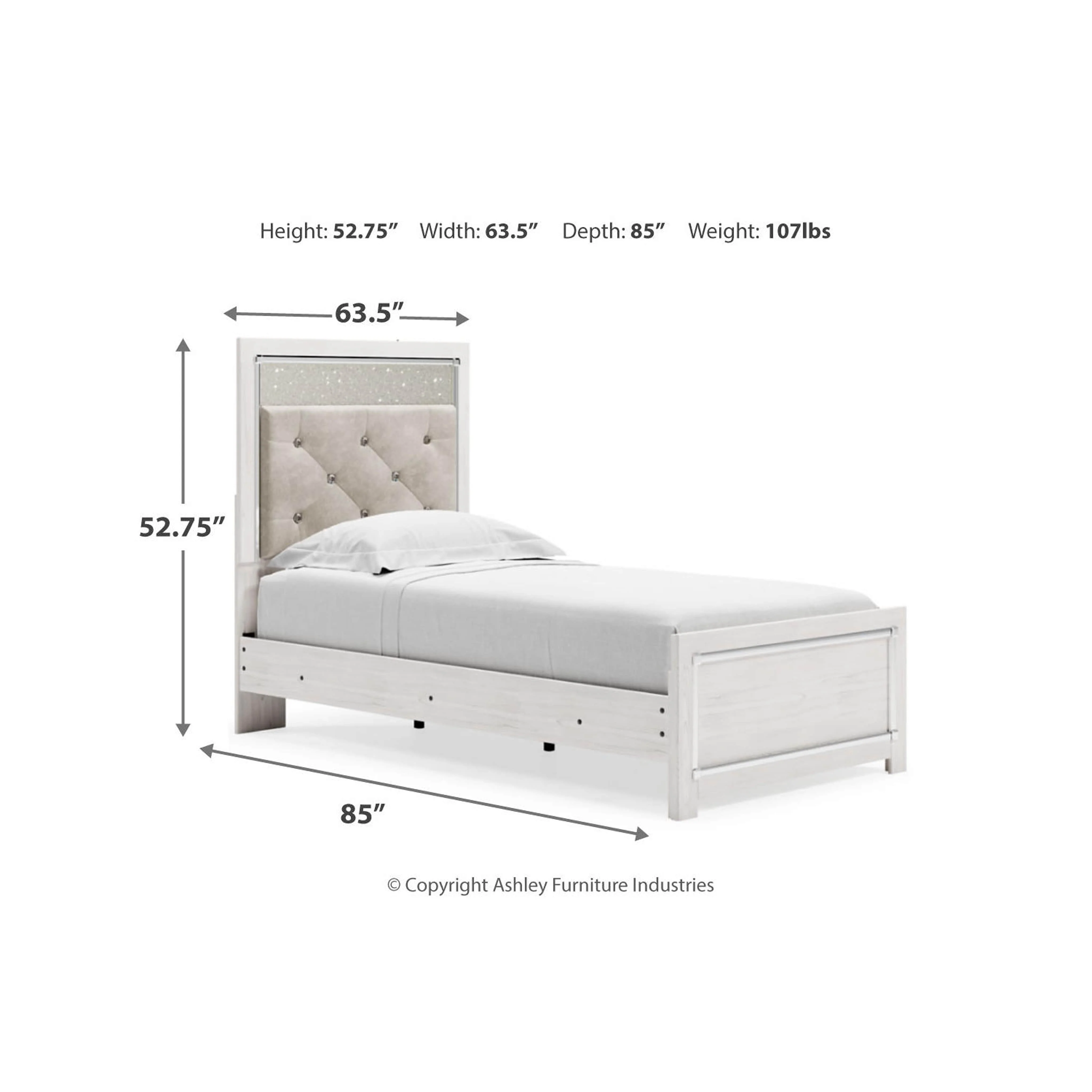 Altyra Panel Bed - White - Image 65