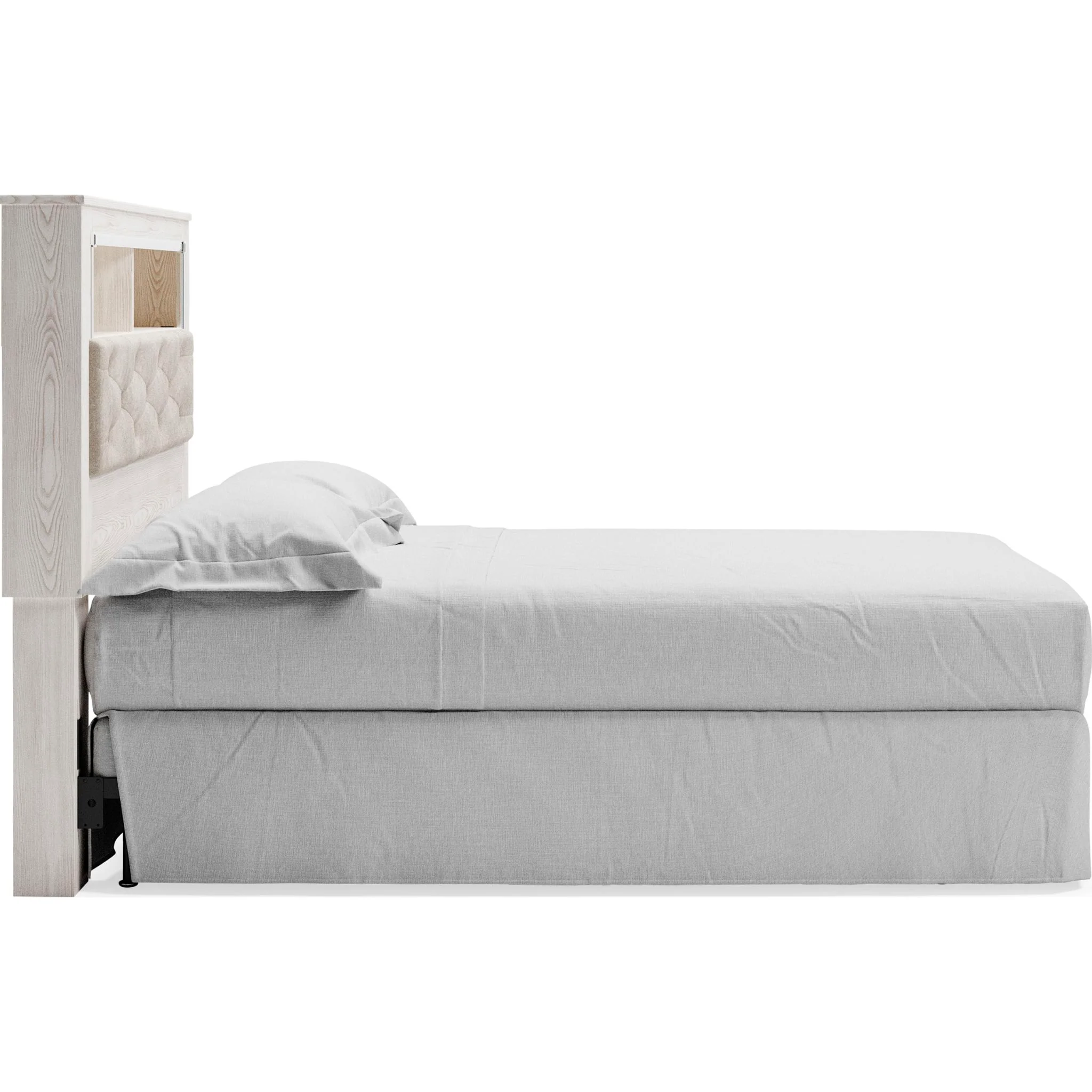 Altyra Queen Bookcase Headboard - White - Image 5