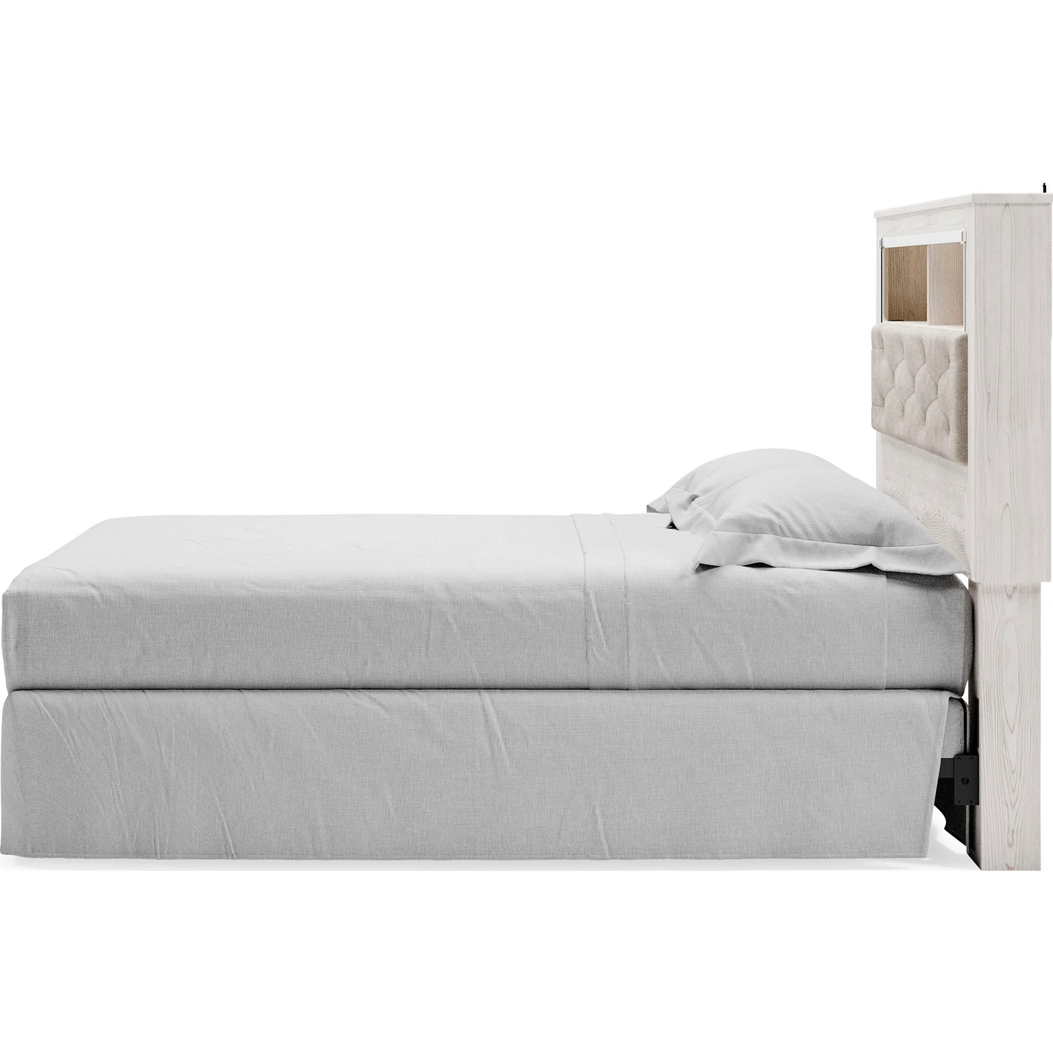 Altyra Queen Bookcase Headboard - White - Image 7