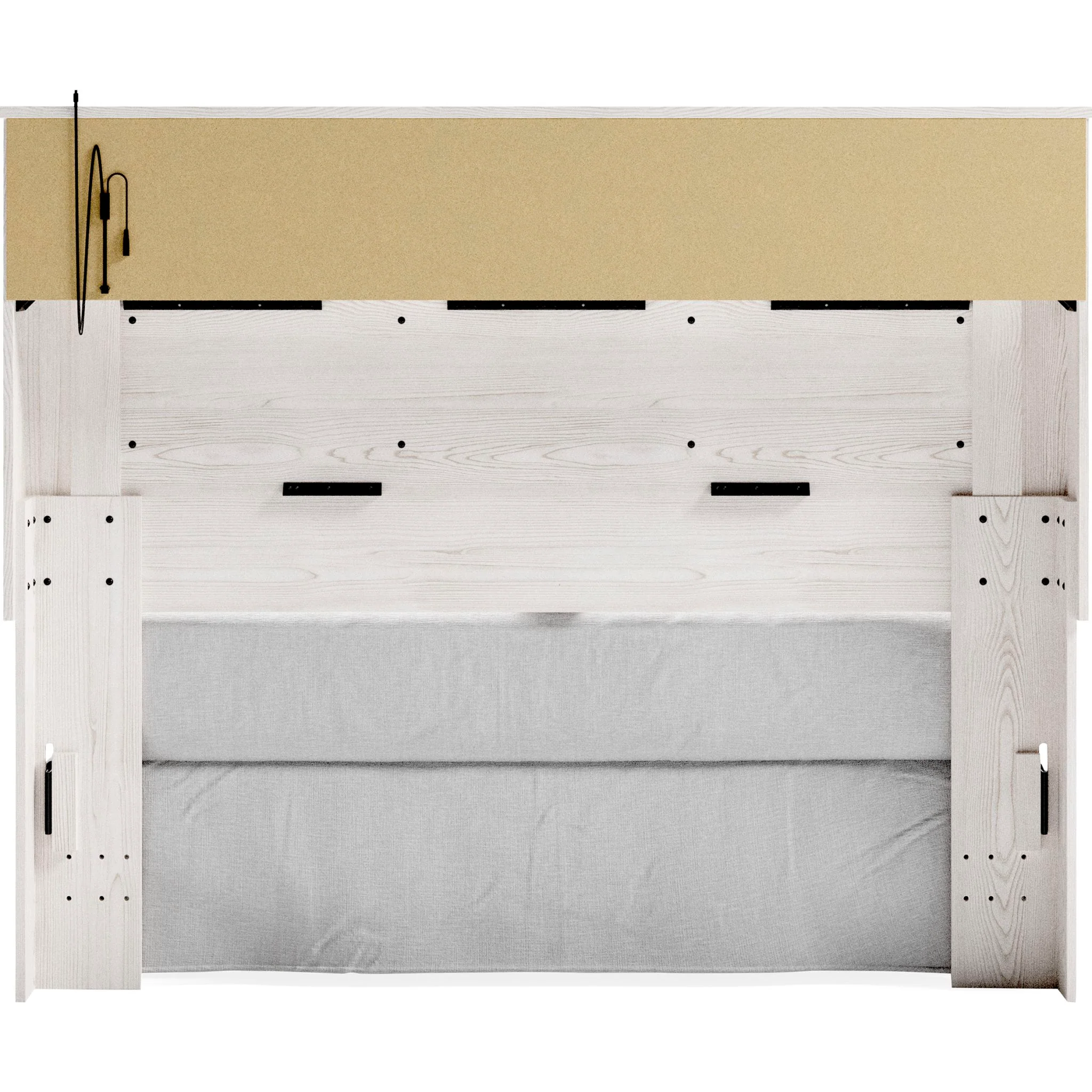 Altyra Queen Bookcase Headboard - White - Image 8