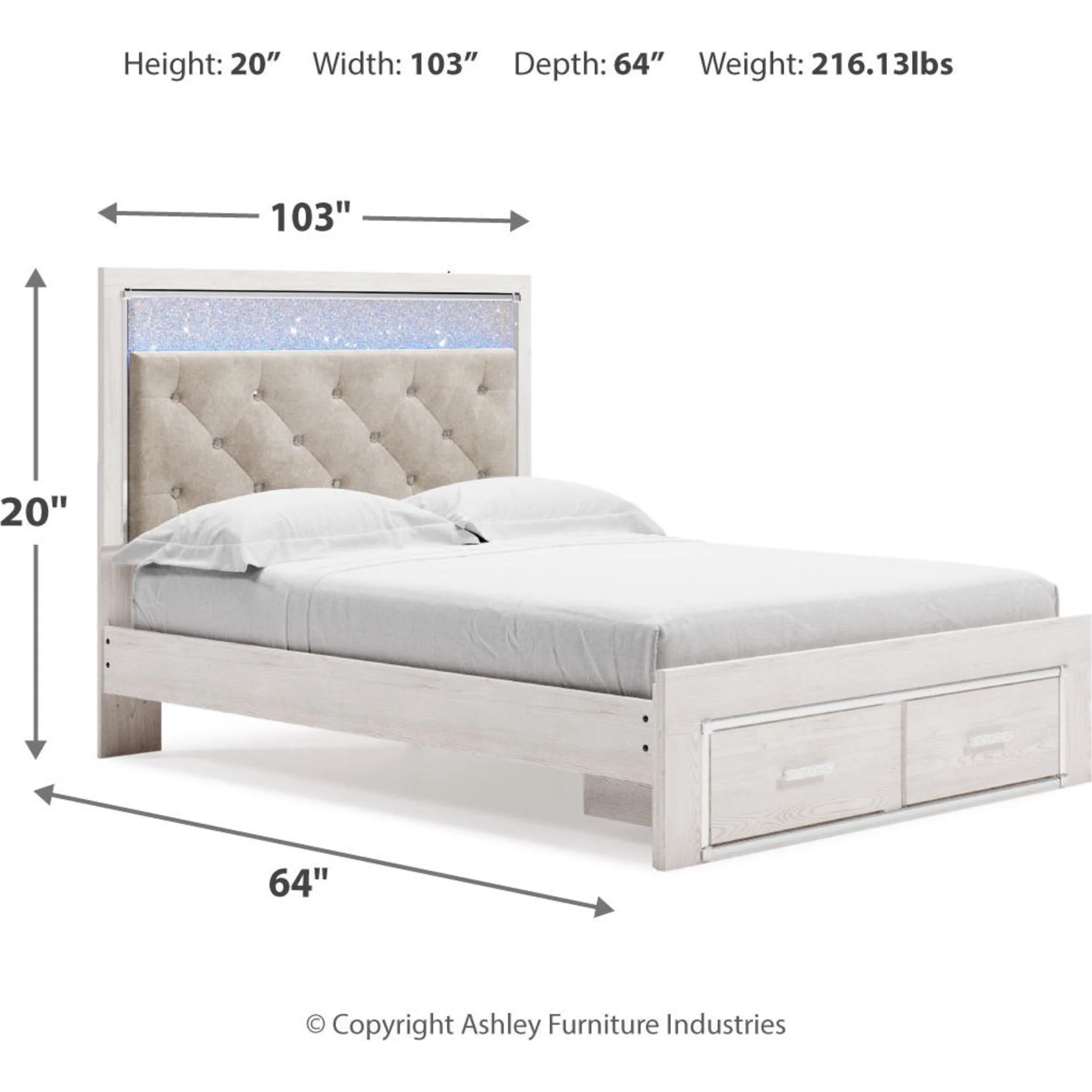 Altyra Storage Bed - White - Image 11