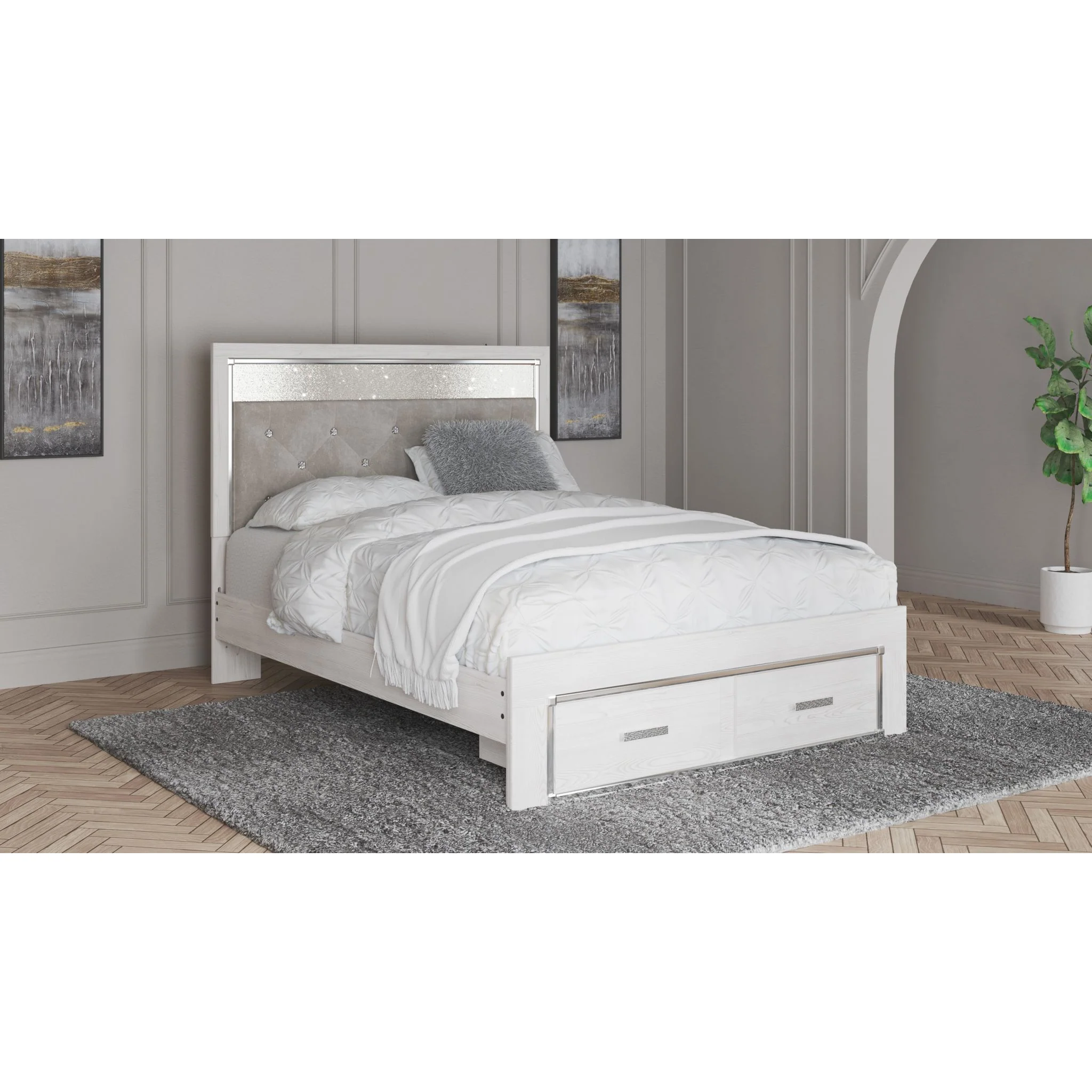 Altyra Storage Bed - White - Image 2