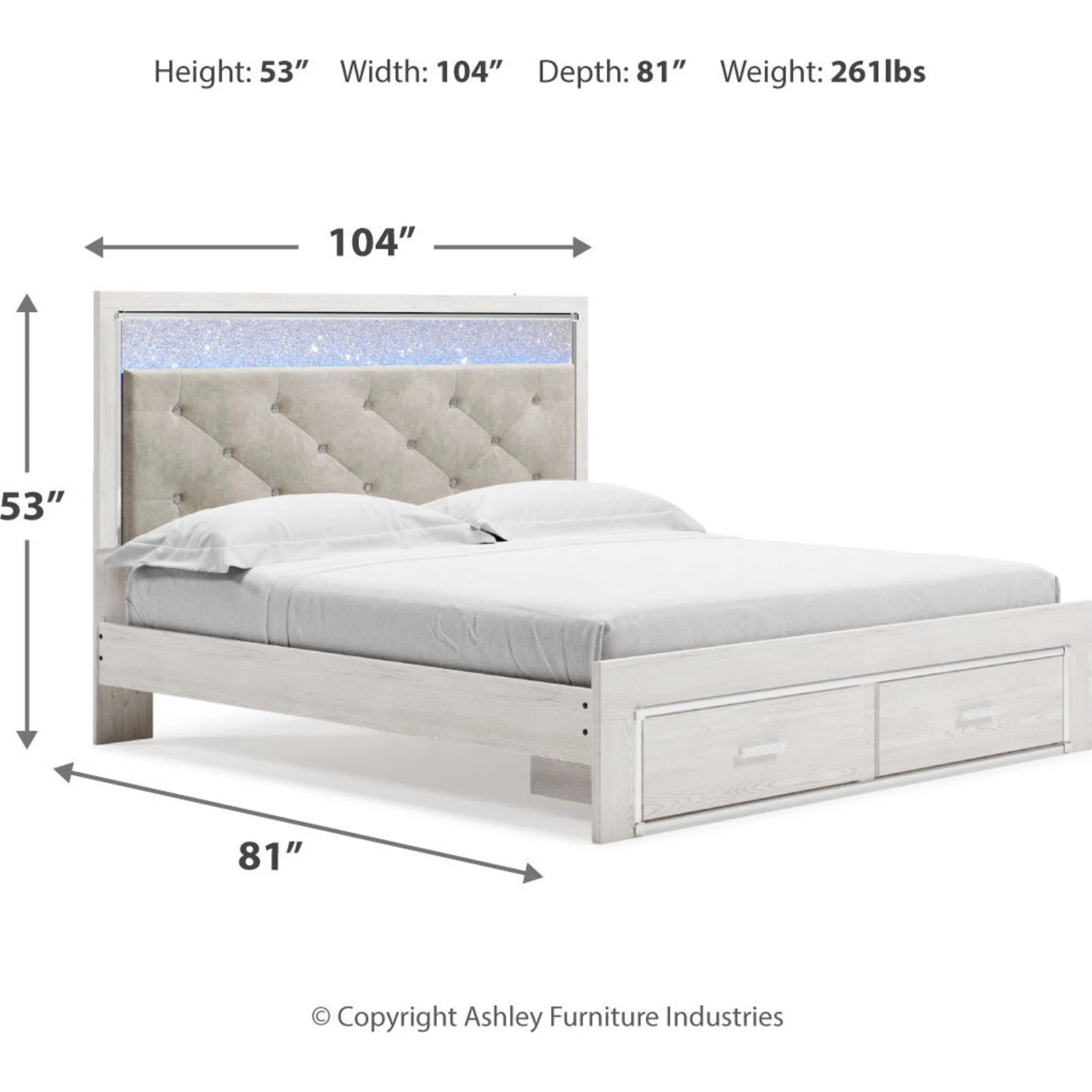 Altyra Storage Bed - White - Image 47