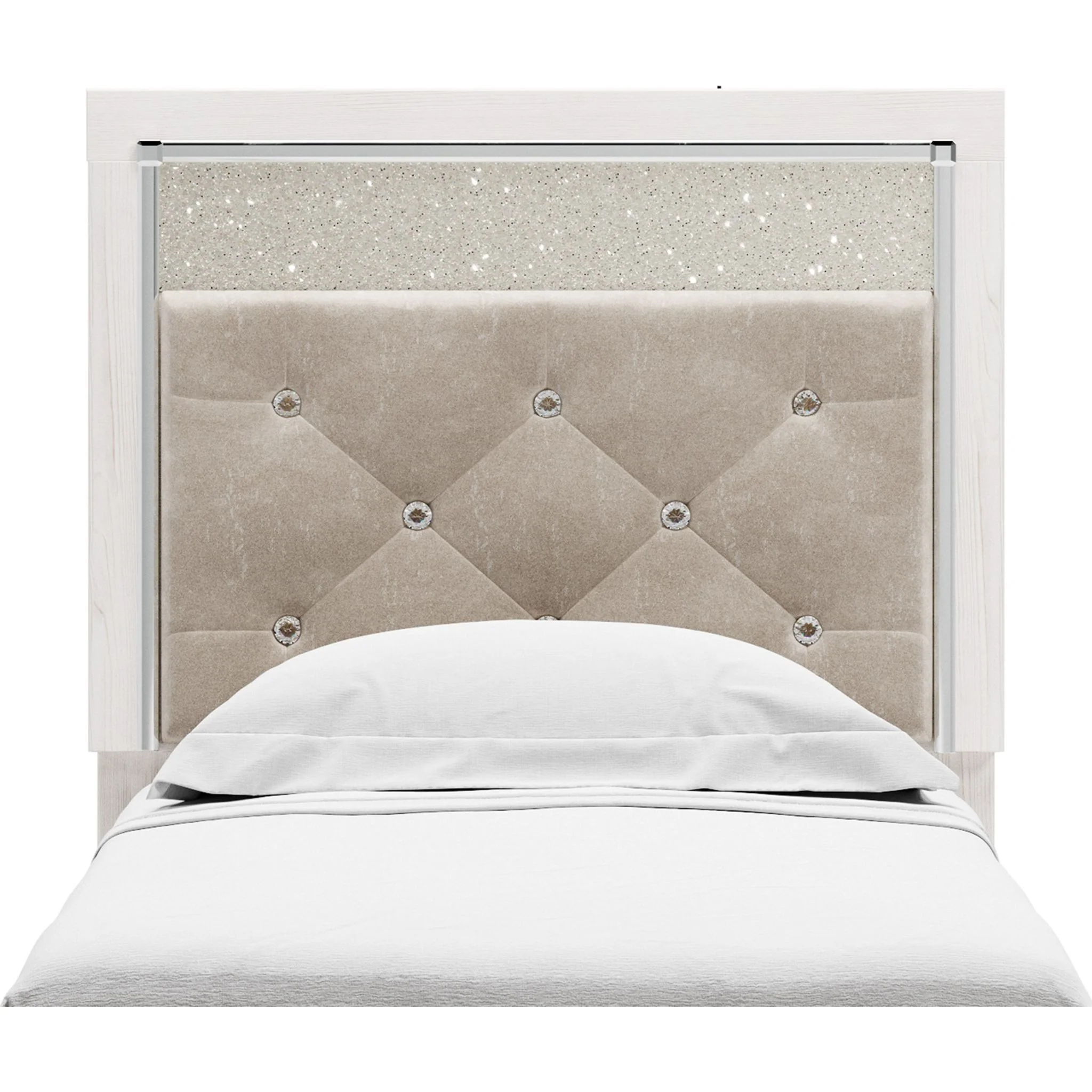 Altyra Twin Panel Headboard - White - Image 3