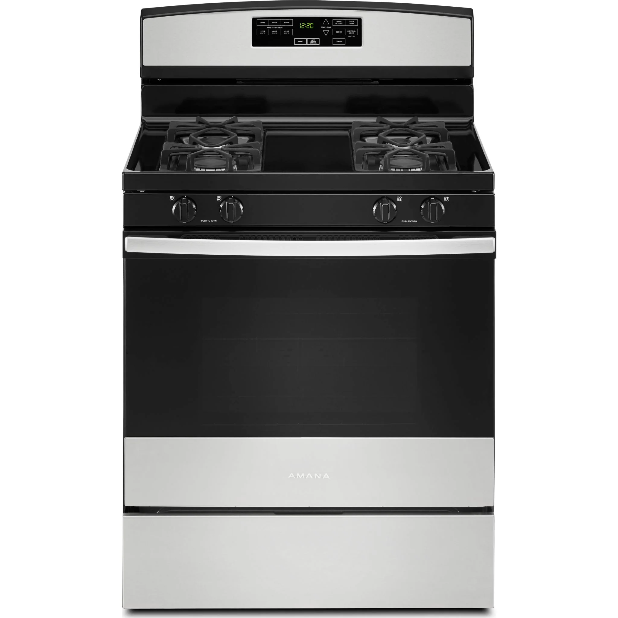 Amana 30-inch Gas Range with Self-Clean Option -Stainless Steel (AGR6603SMS)
