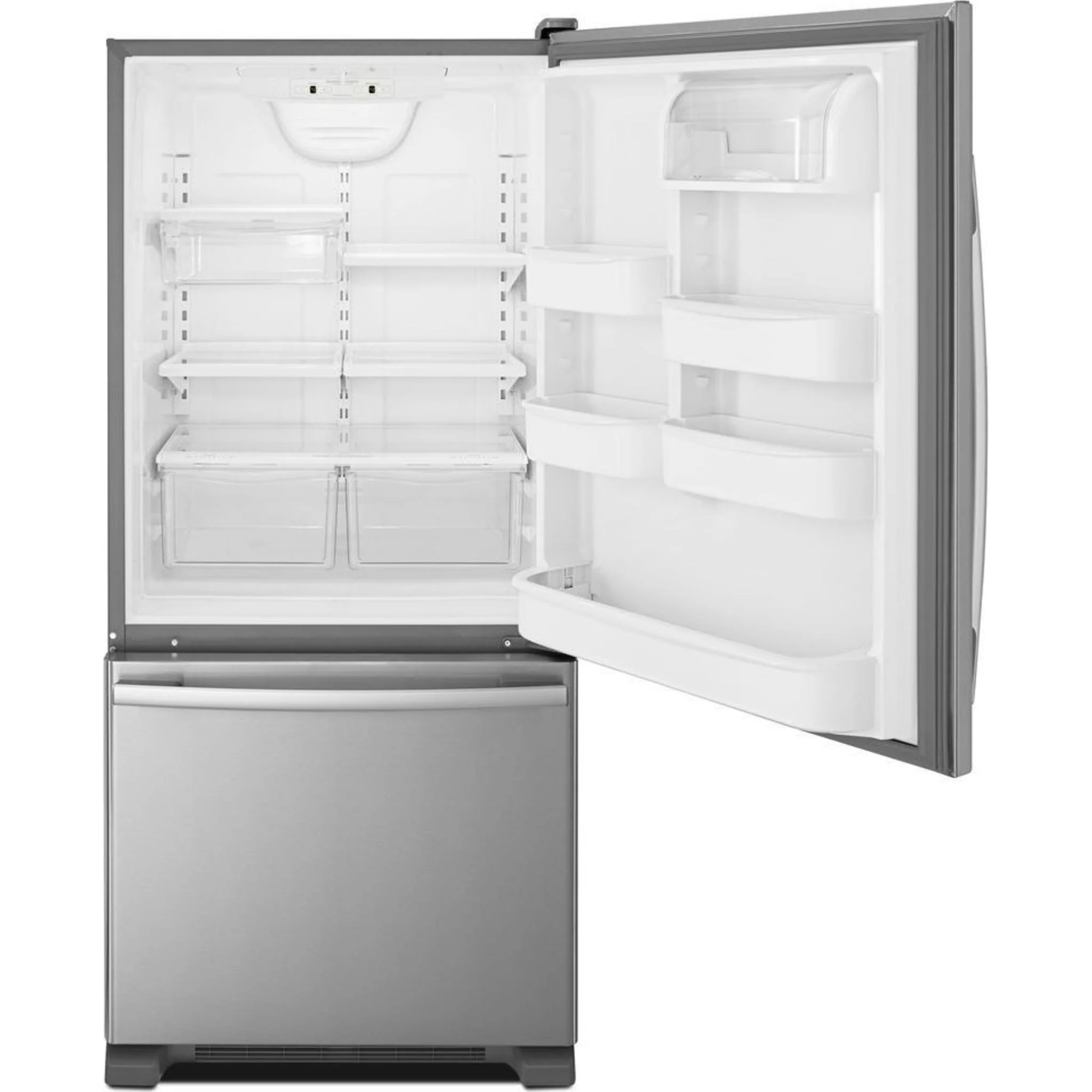 Amana 29-inch Wide Bottom-Freezer Refrigerator with EasyFreezerPull-Out Drawer -- 18 cu. ft. Capacity -Stainless Steel (ABB1924BRM) - Image 3