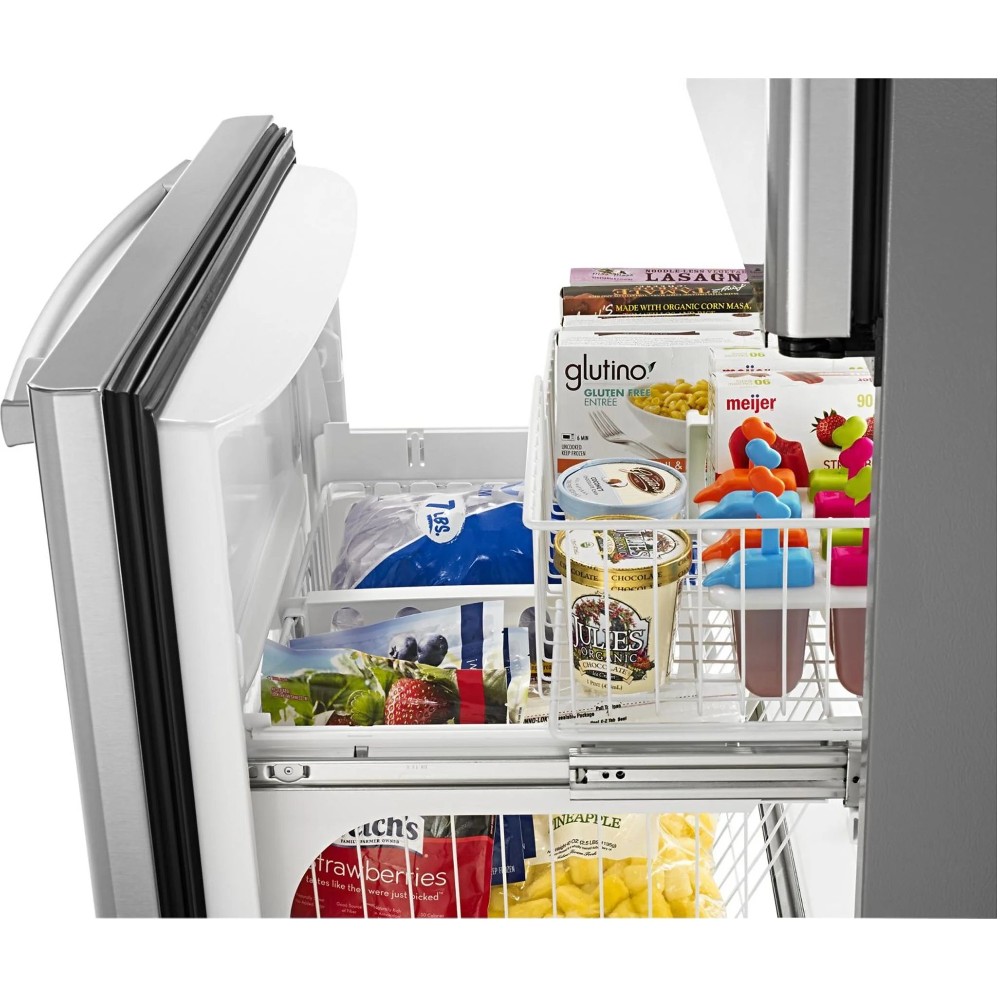 Amana 29-inch Wide Bottom-Freezer Refrigerator with EasyFreezerPull-Out Drawer -- 18 cu. ft. Capacity -Stainless Steel (ABB1924BRM) - Image 83