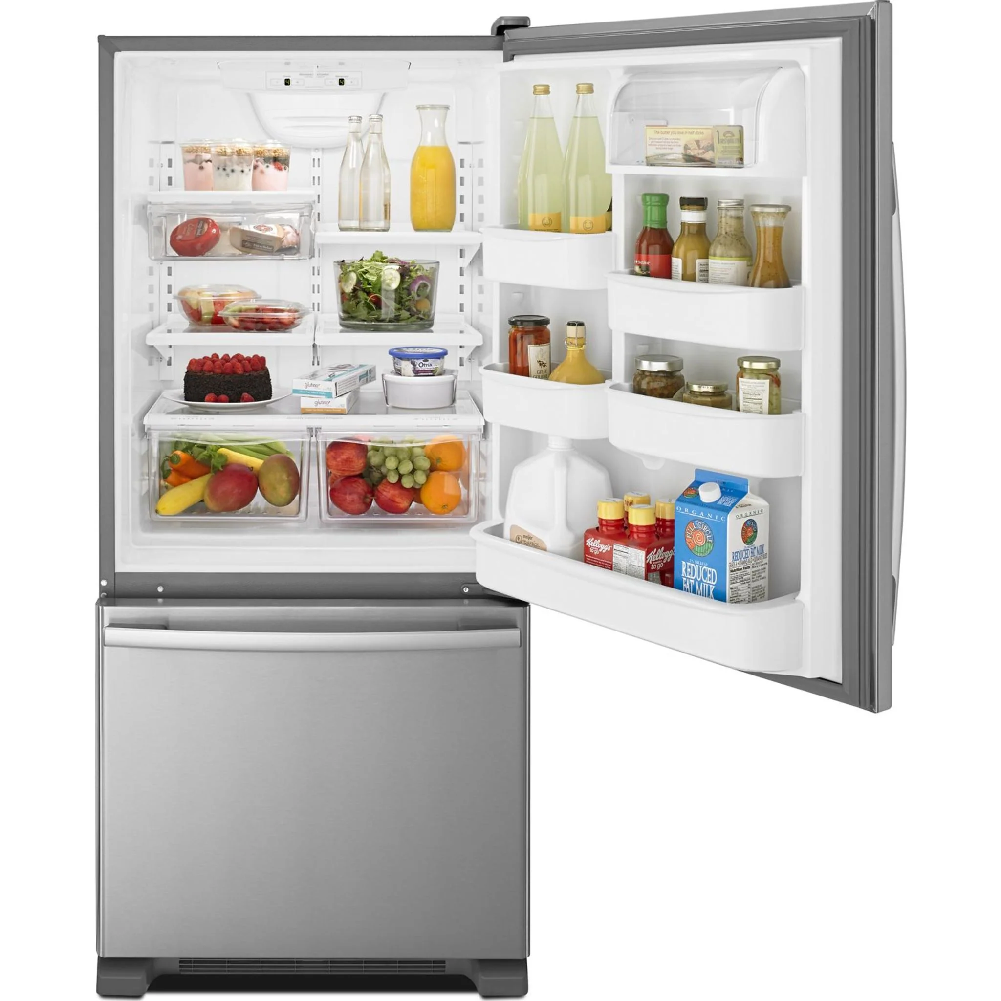 Amana 29-inch Wide Bottom-Freezer Refrigerator with EasyFreezerPull-Out Drawer -- 18 cu. ft. Capacity -Stainless Steel (ABB1924BRM) - Image 87