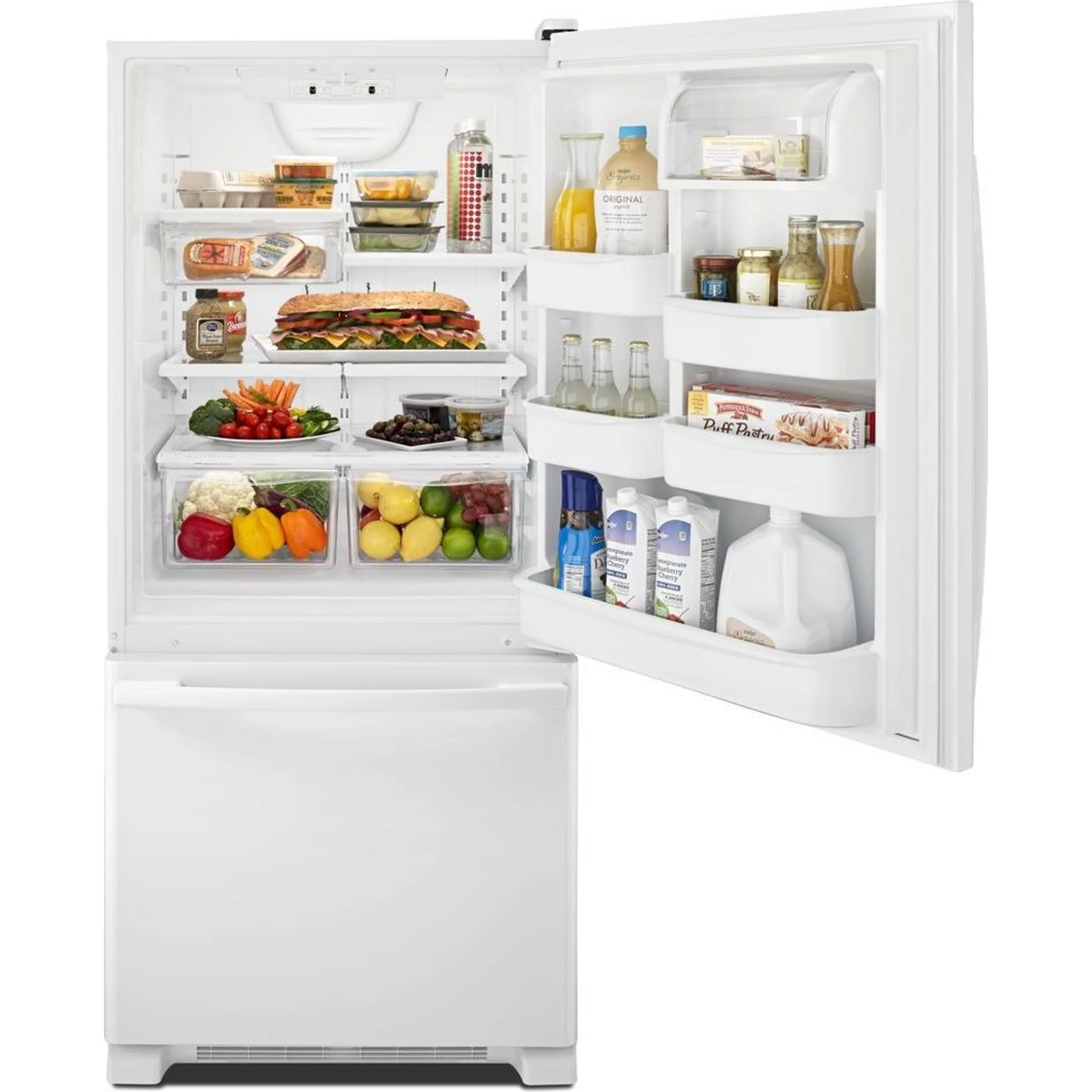 Amana 18.5 cu. ft. Bottom-Freezer Refrigerator -White (ABB1924BRW) - Image 4