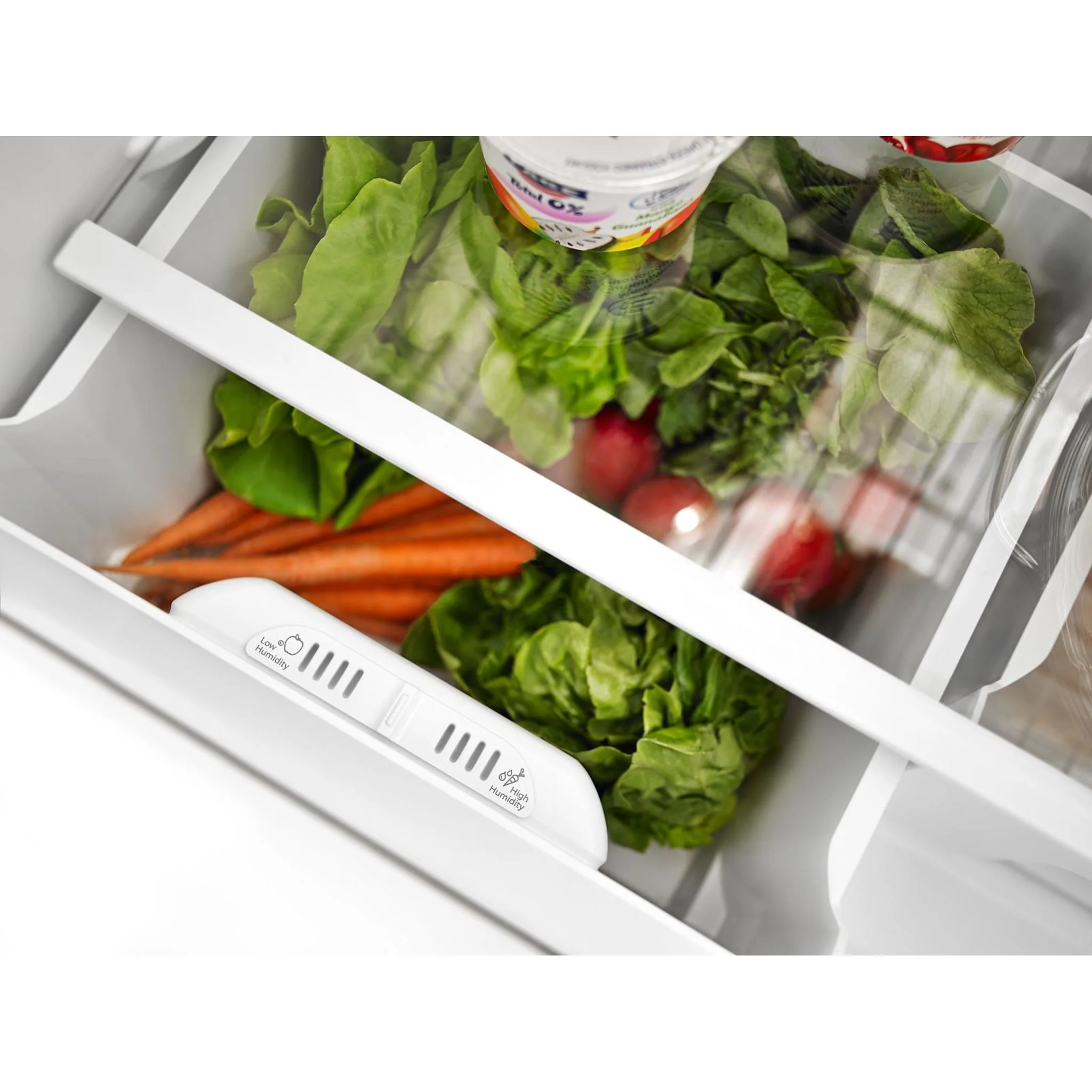 Amana 22 cu. ft. Bottom-Freezer Refrigerator with Large Capacity -White-on-White (ABB2224BRW) - Image 22