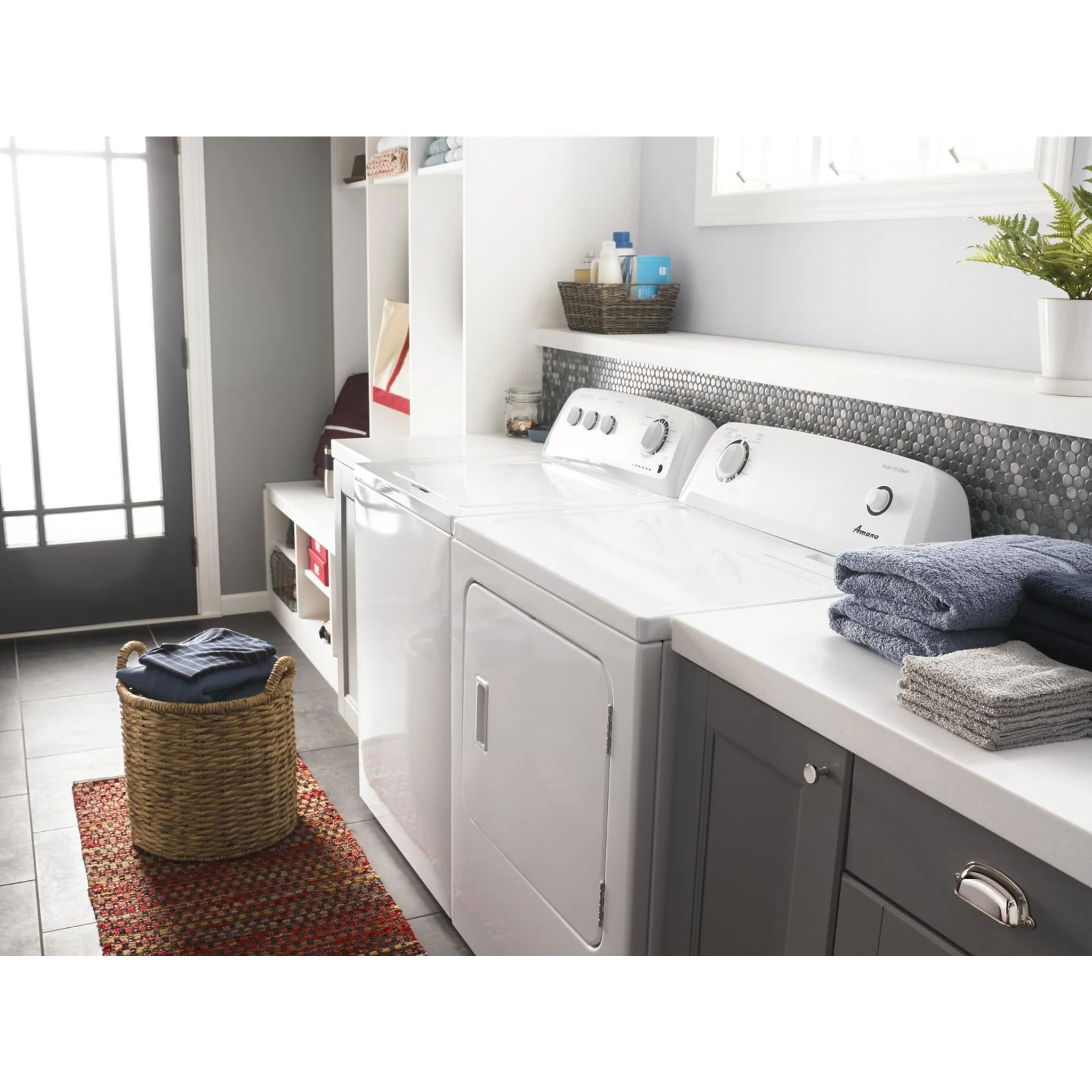 Amana 6.5 cu. ft. Top-Load Electric Dryer with Automatic Dryness Control -White (YNED4655EW) - Image 16