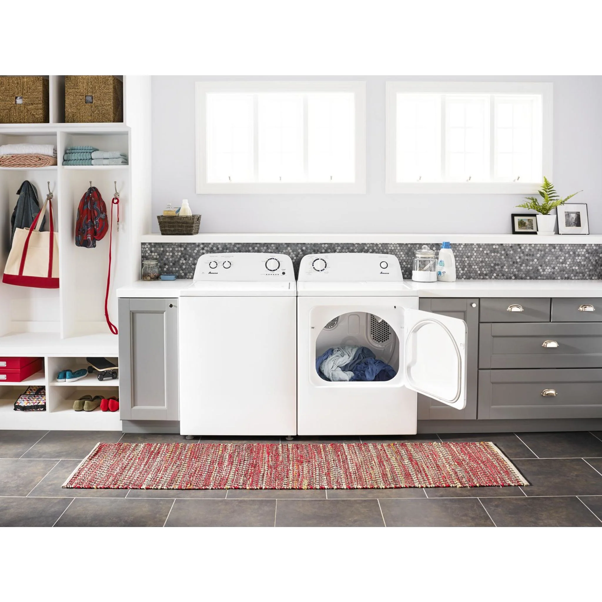 Amana 6.5 cu. ft. Top-Load Electric Dryer with Automatic Dryness Control -White (YNED4655EW) - Image 5