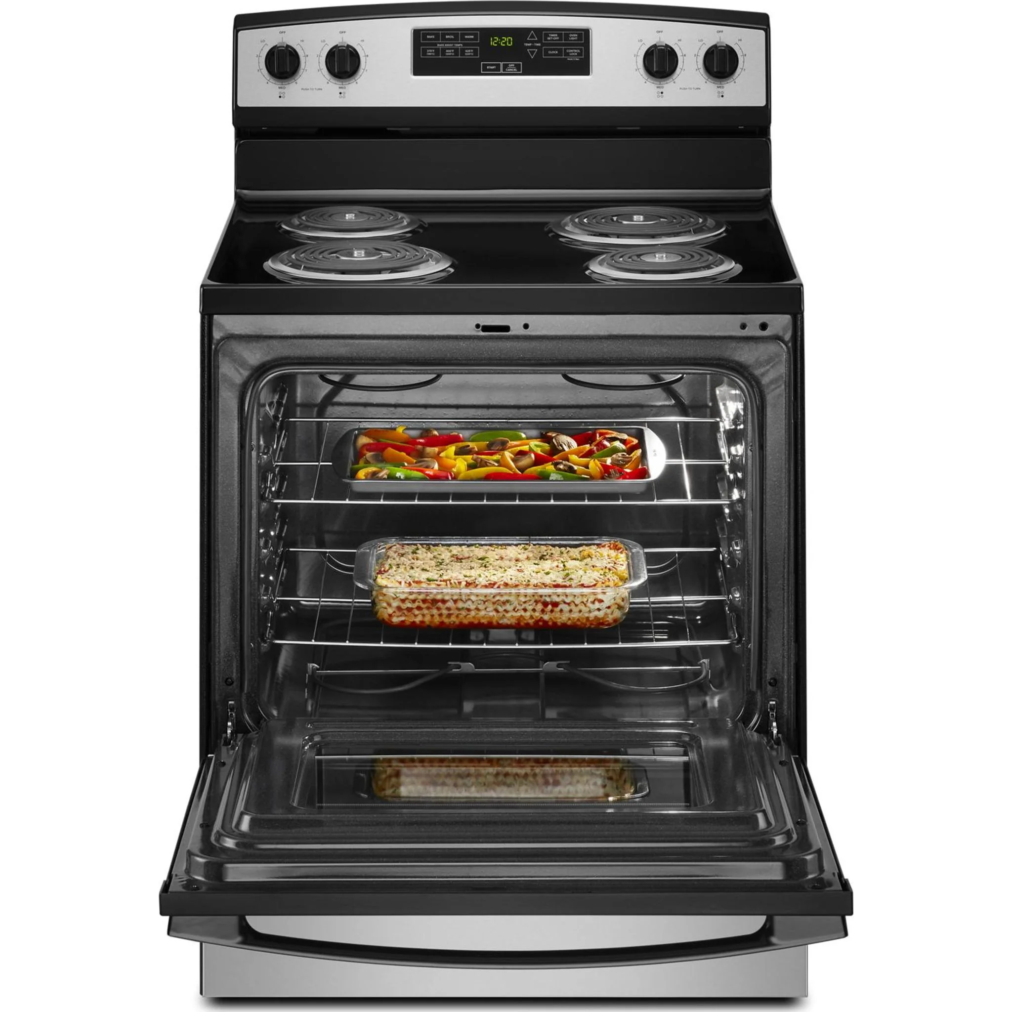 Amana 30-inch Electric Range with Bake Assist Temps -Stainless Steel (YACR4303MMS) - Image 8
