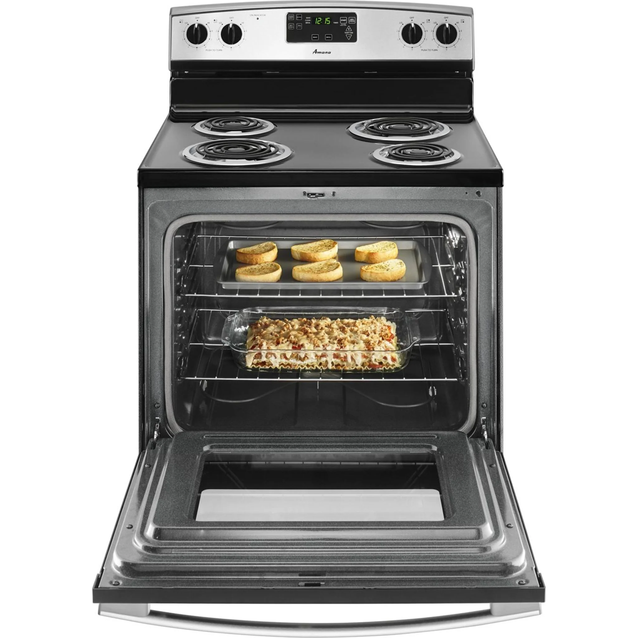 Amana 30-inch Electric Range with Front Console -Stainless Steel (YAES6603SFS) - Image 6
