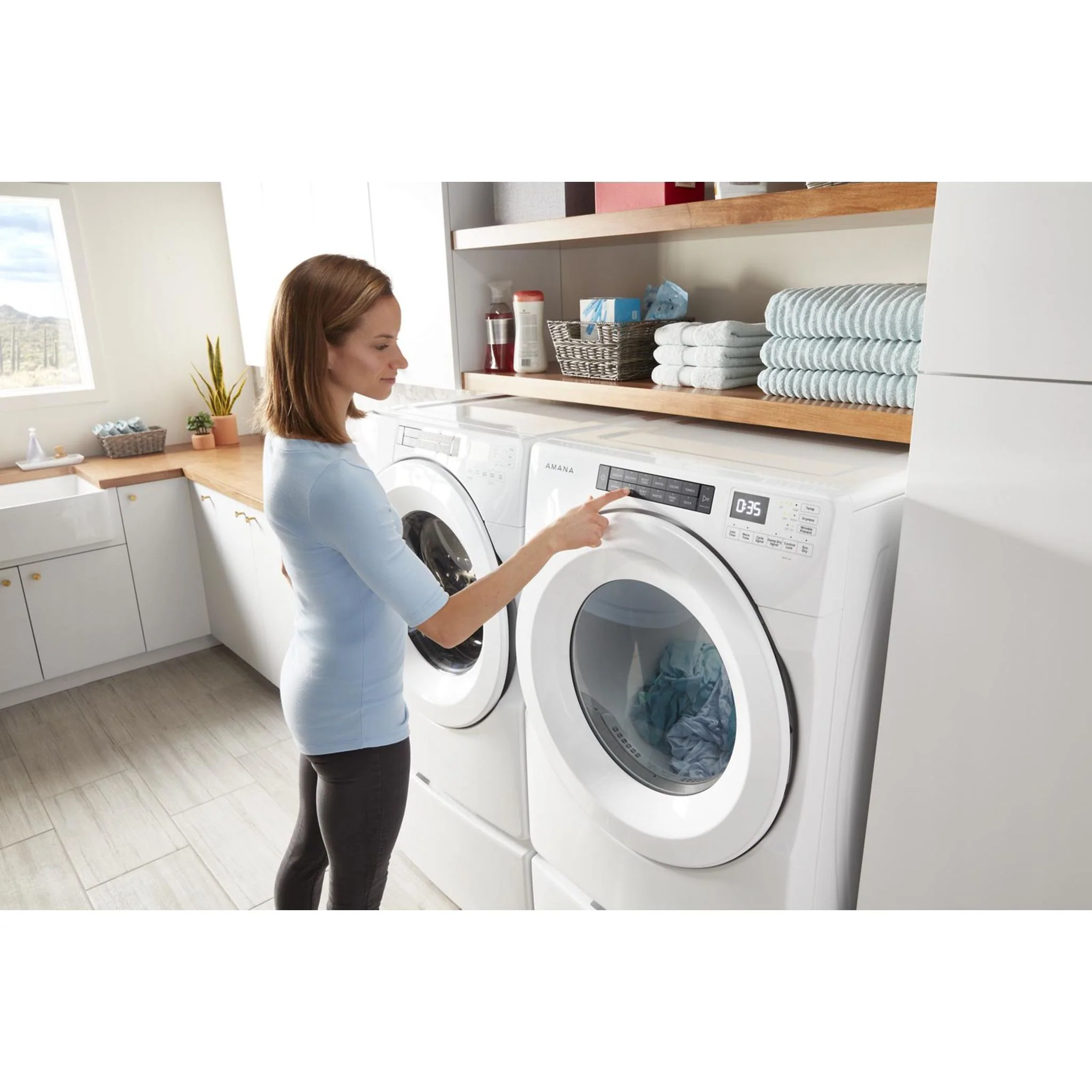 Amana 5.0 cu. ft. I.E.C. ENERGY STAR Qualified Front Load Washer -White (NFW5800HW) - Image 11