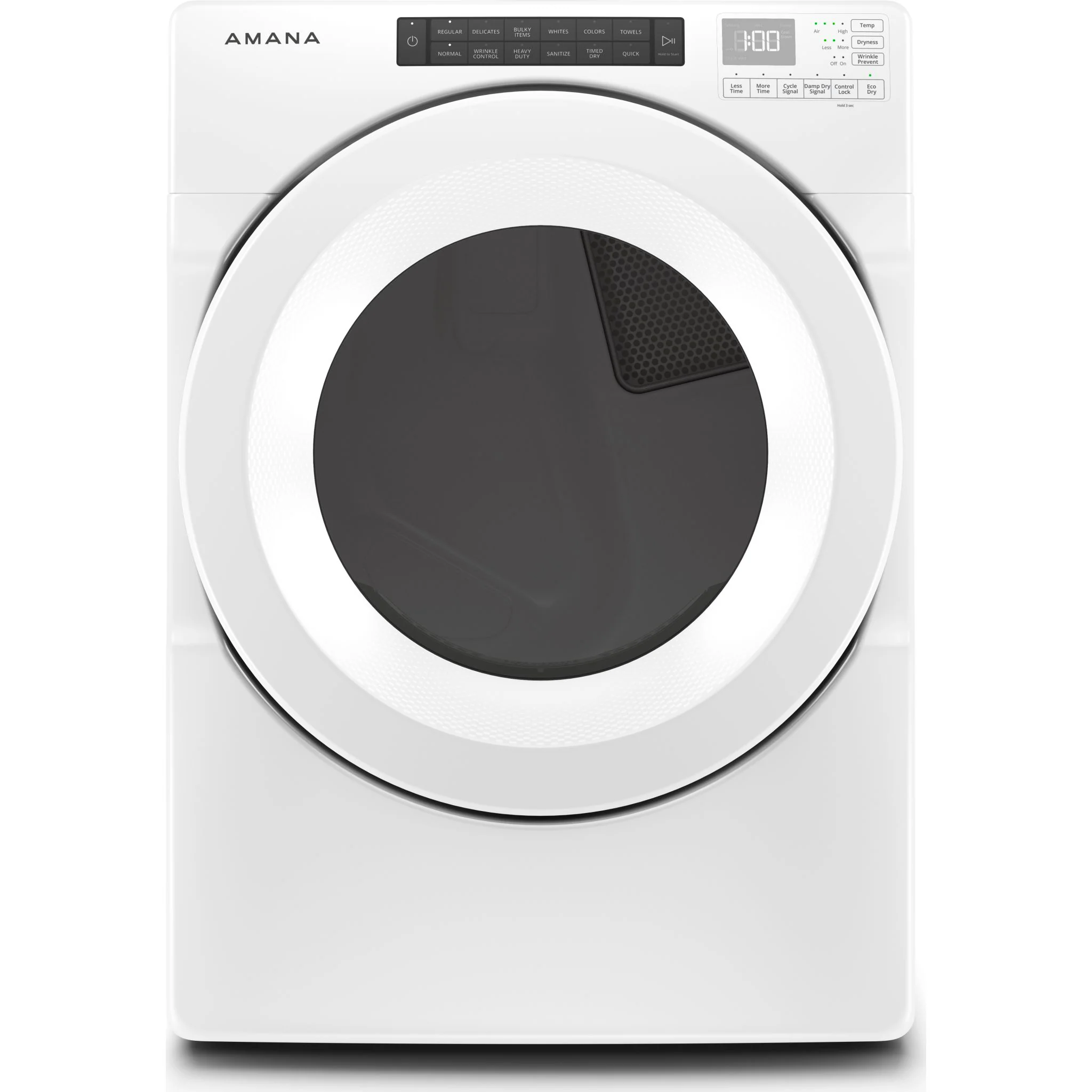 Amana GasS 7.4 cu. ft. 12 Cycles 4 Temperatures Powder Coated Drum Energy Star - White (NGD5800HW)