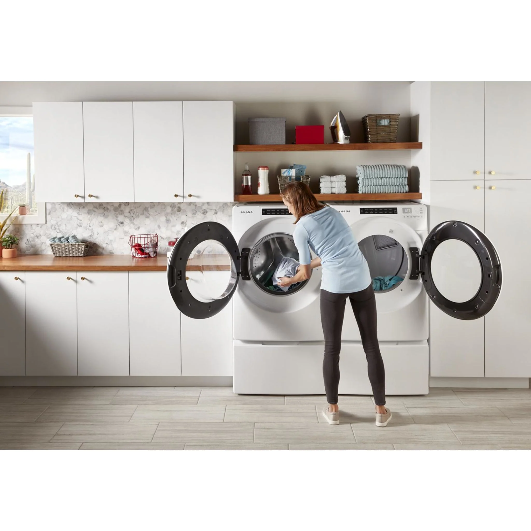 Amana GasS 7.4 cu. ft. 12 Cycles 4 Temperatures Powder Coated Drum Energy Star - White (NGD5800HW) - Image 6