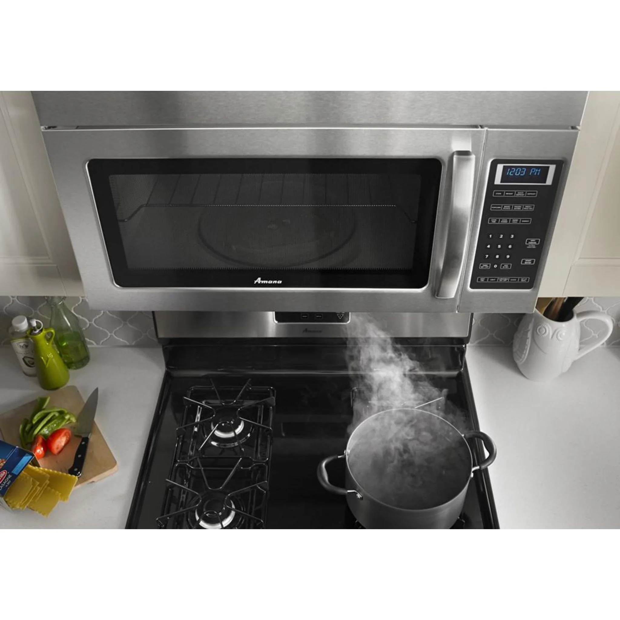 Amana 1.6 cu. ft. Over-the-Range Microwave with Add 0:30 Seconds -White (YAMV2307PFW) - Image 9