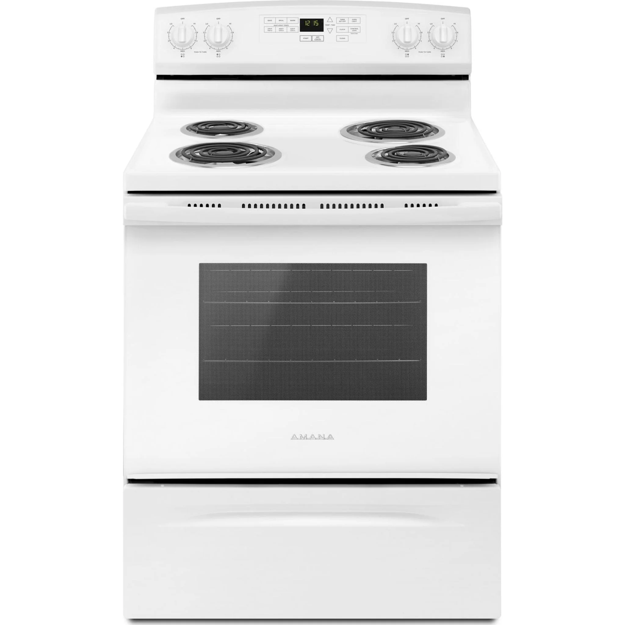 Amana 30-inch Electric Range with Self-Clean Option -White (YACR4503SFW) - Image 10