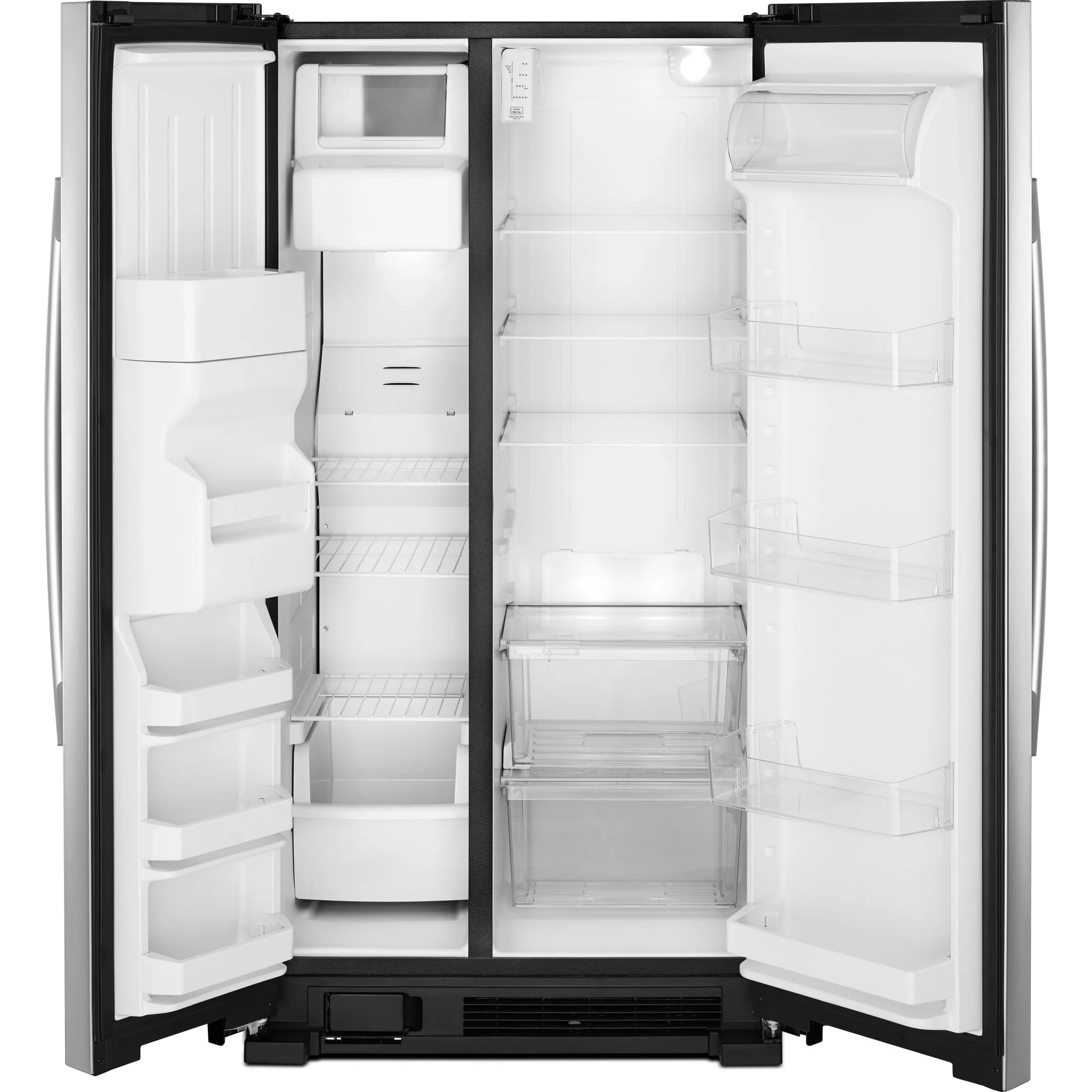 Amana 33-inch Side-by-Side Refrigerator with Dual Pad External Ice and Water Dispenser -Stainless Steel (ASI2175GRS) - Image 3