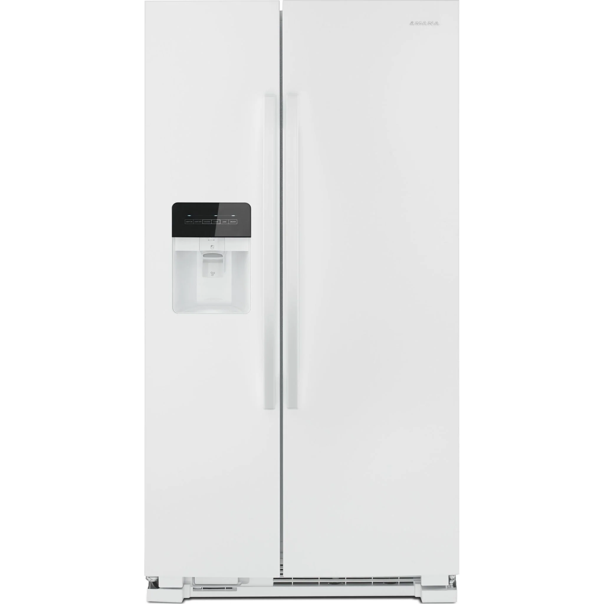 Amana 33-inch Side-by-Side Refrigerator with Dual Pad External Ice and Water Dispenser -White (ASI2175GRW)