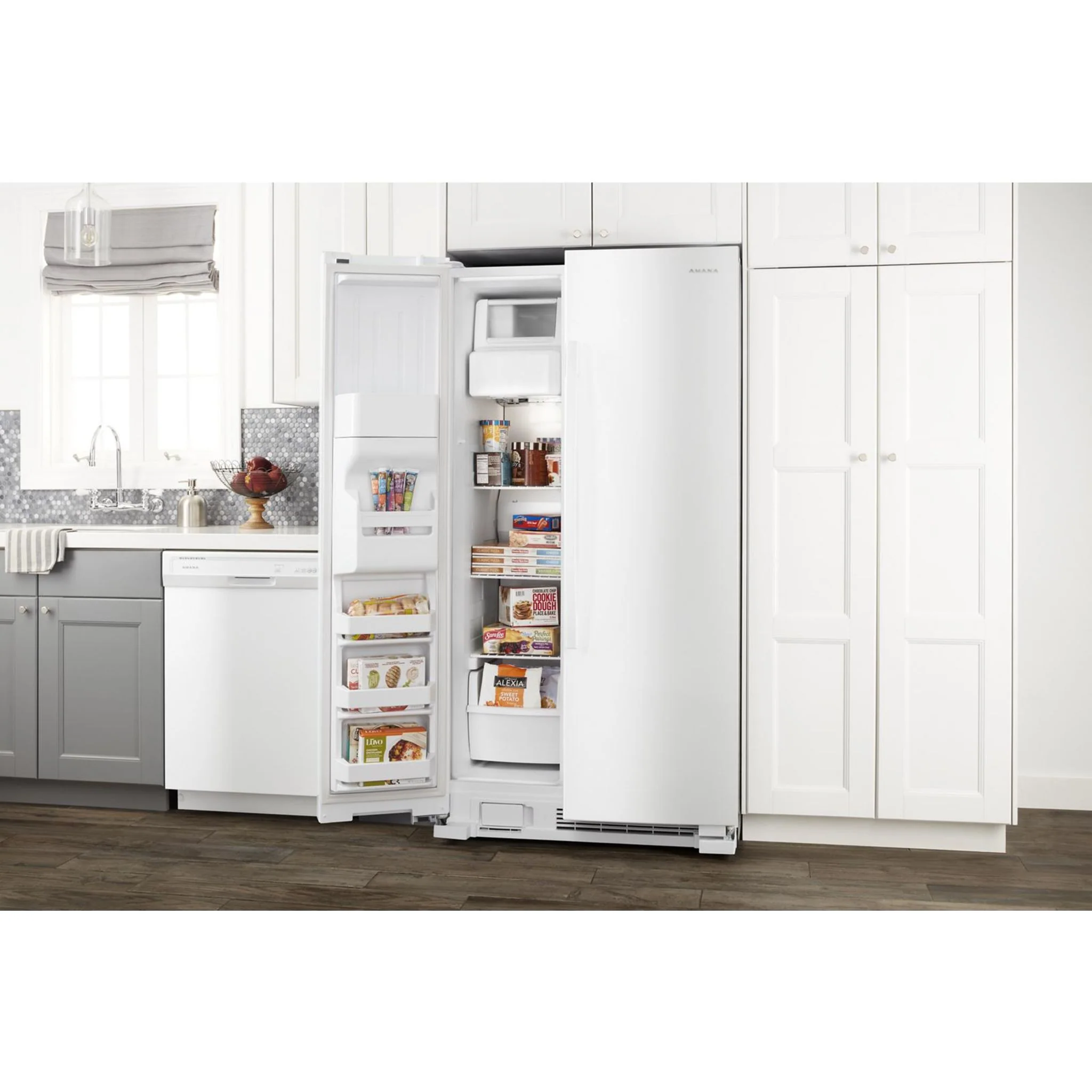 Amana 33-inch Side-by-Side Refrigerator with Dual Pad External Ice and Water Dispenser -White (ASI2175GRW) - Image 10