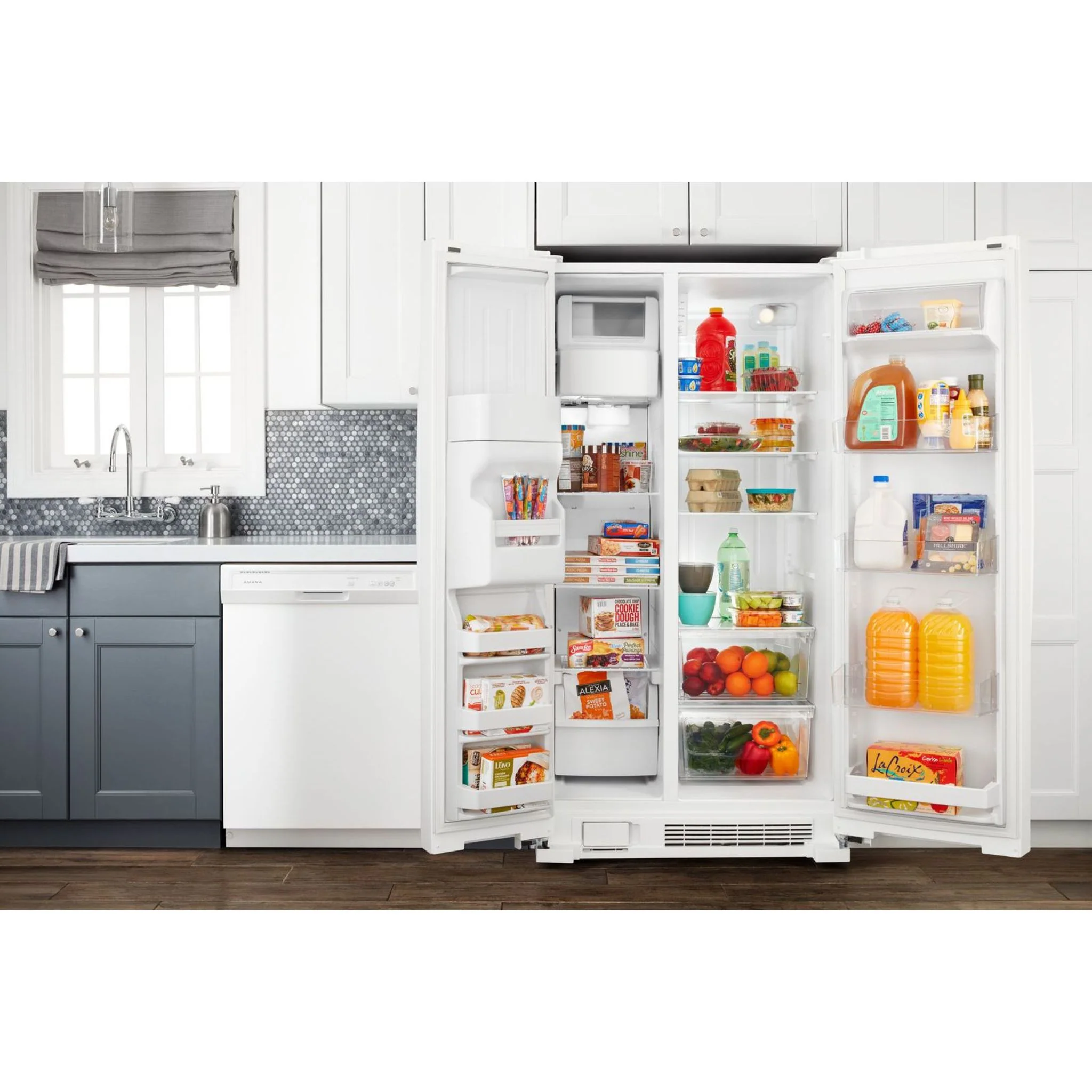 Amana 33-inch Side-by-Side Refrigerator with Dual Pad External Ice and Water Dispenser -White (ASI2175GRW) - Image 6