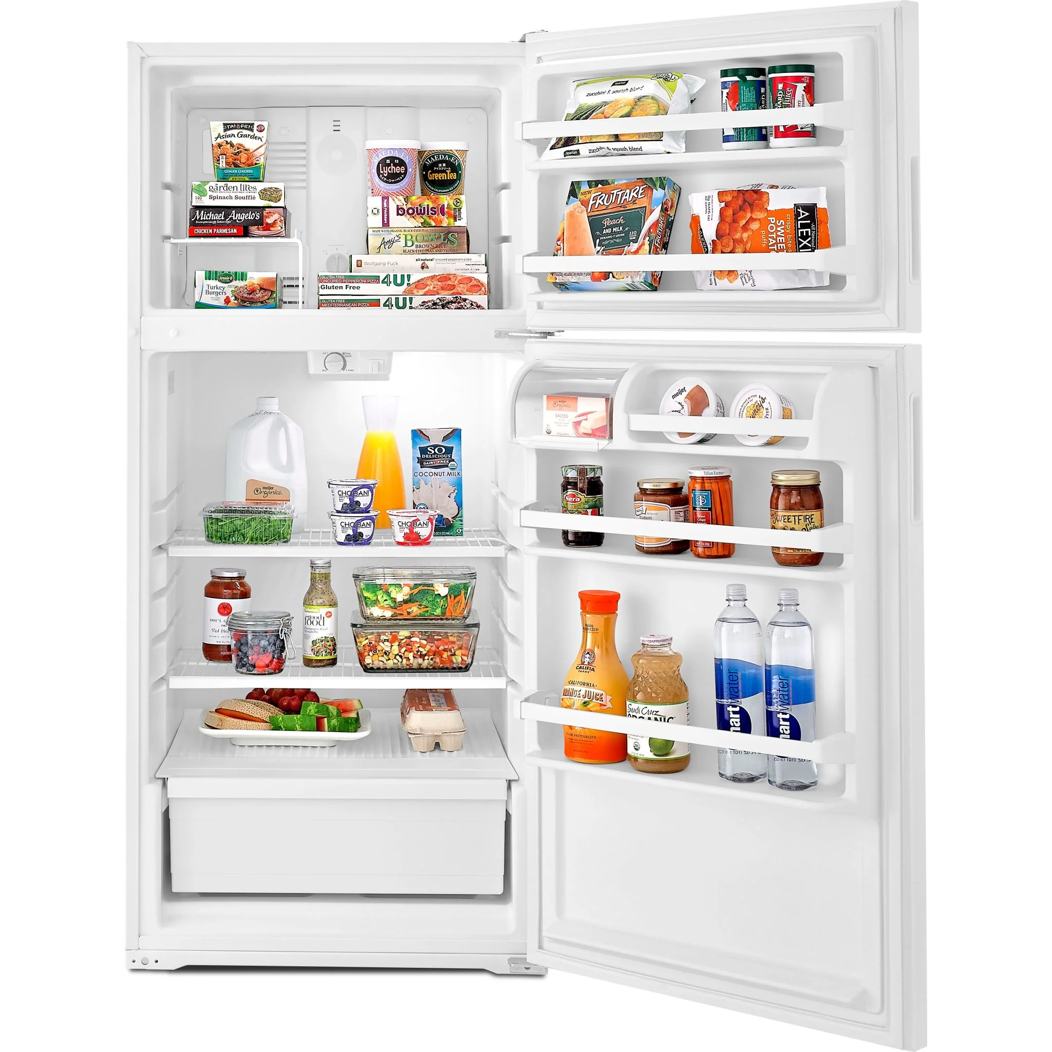 Amana 14 cu. ft. Top-Freezer Refrigerator with Flexible Storage Options -White (ART104TFDW) - Image 6