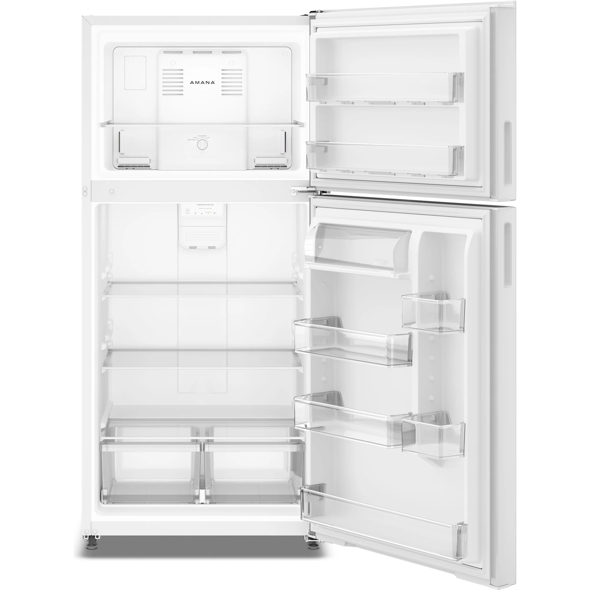 Amana 30-Inch Wide Garage Ready Top-Freezer Refrigerator 19 Cu. Ft. -White (ARTX2419SW) - Image 4