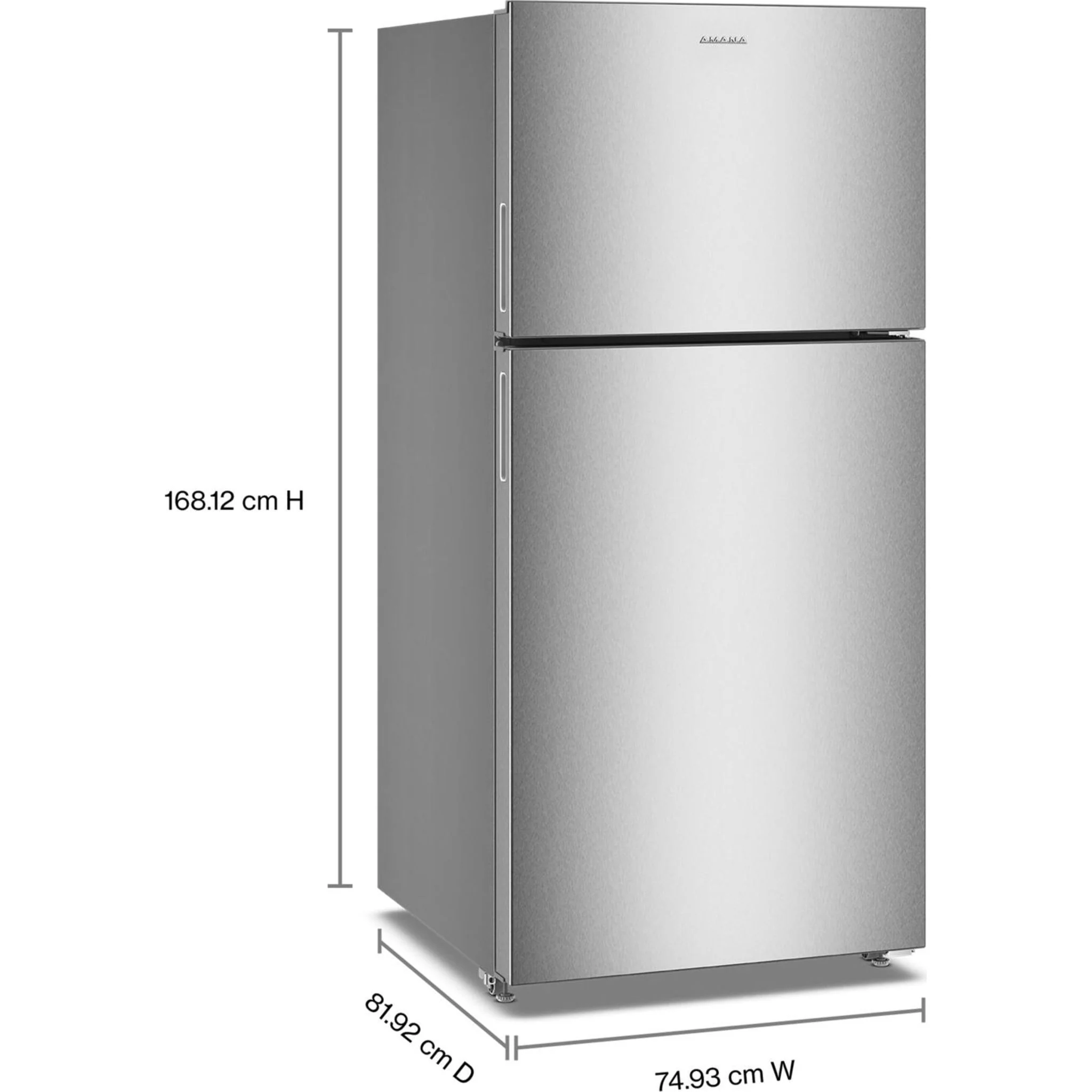 Amana 30-Inch Wide Garage Ready Top-Freezer Refrigerator 19 Cu. Ft. - Fingerprint-Resistant Stainless Finish (ARTX2419SZ) - Image 8