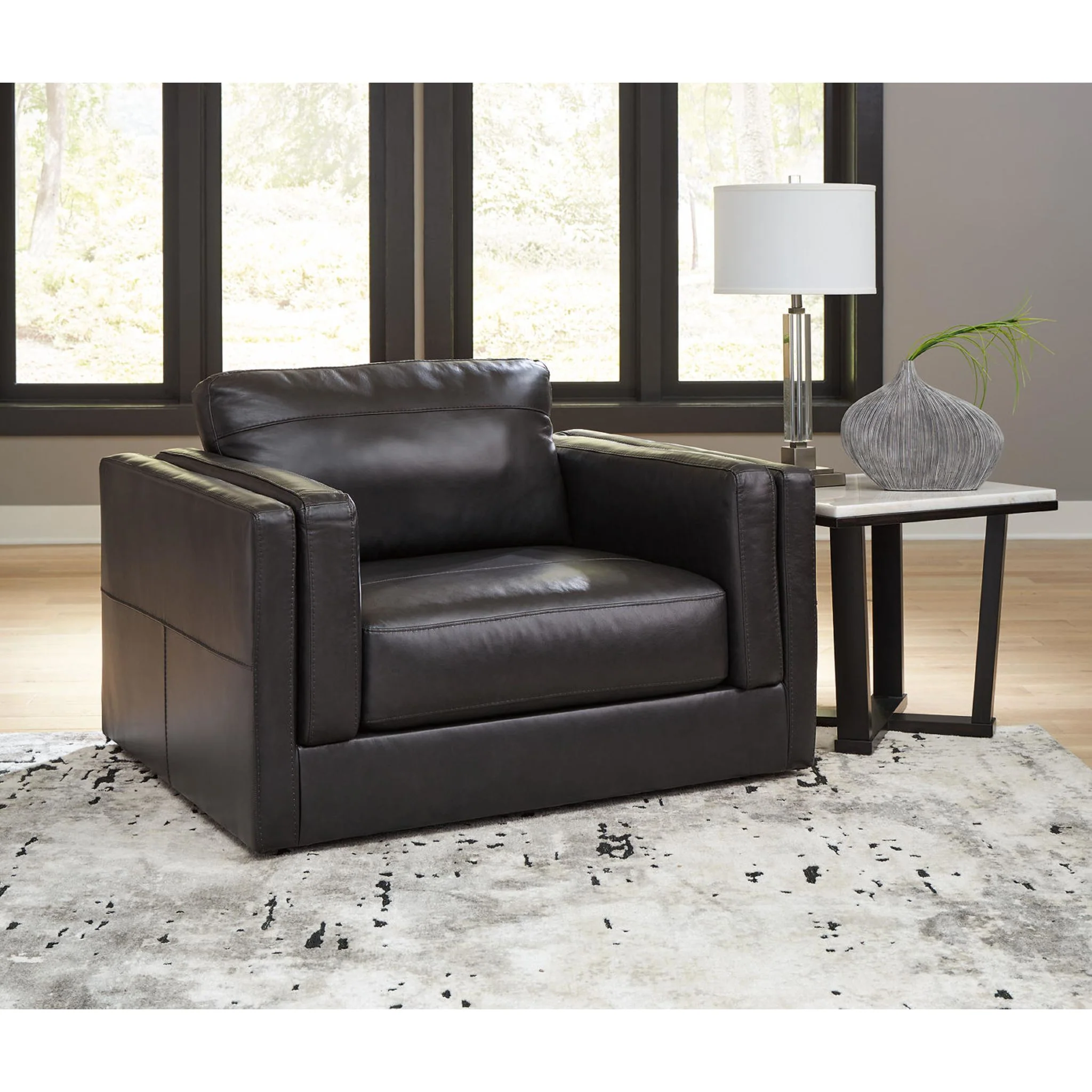 Amiata Chair and a Half - Onyx - Image 6
