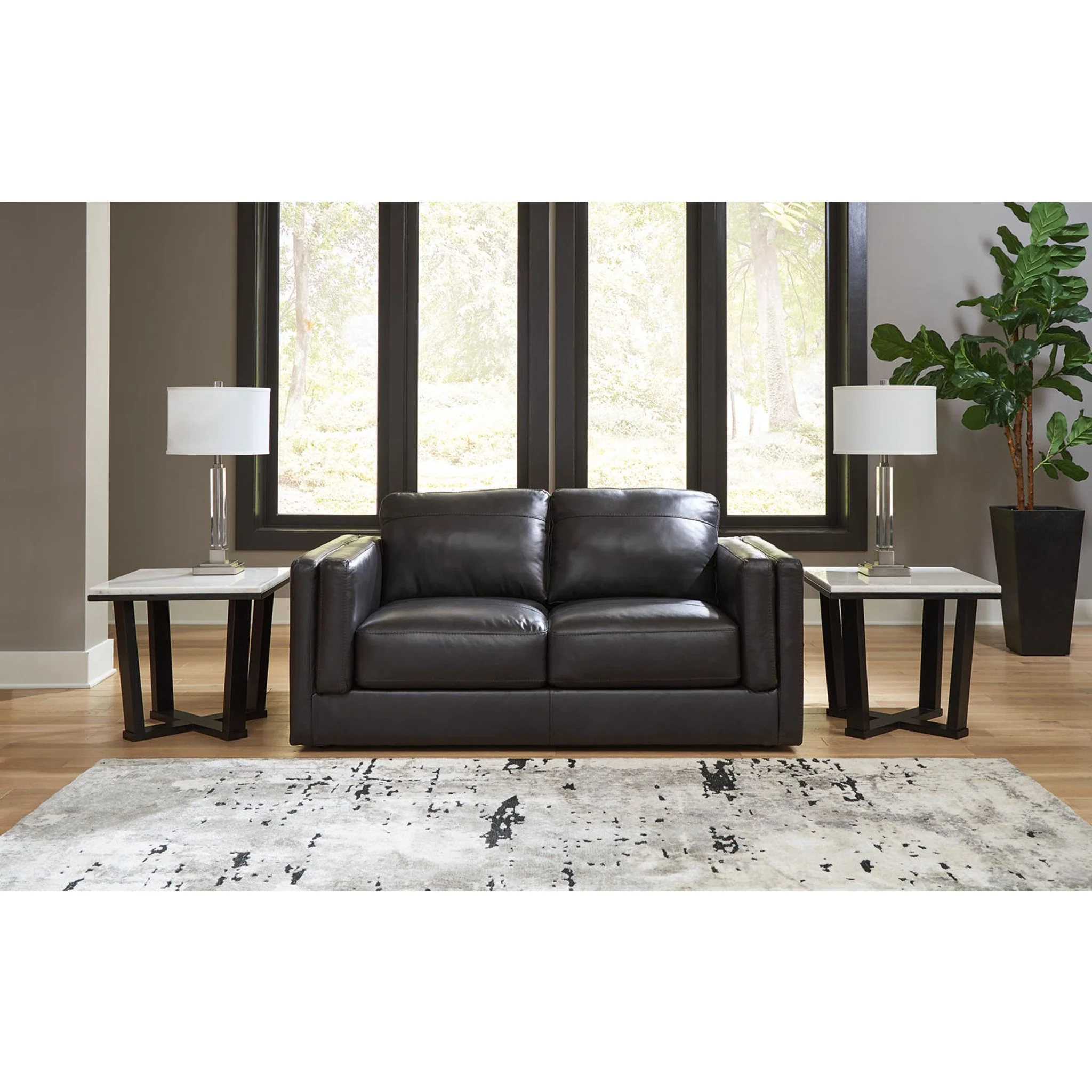 Amiata Loveseat - Onyx - Image 2