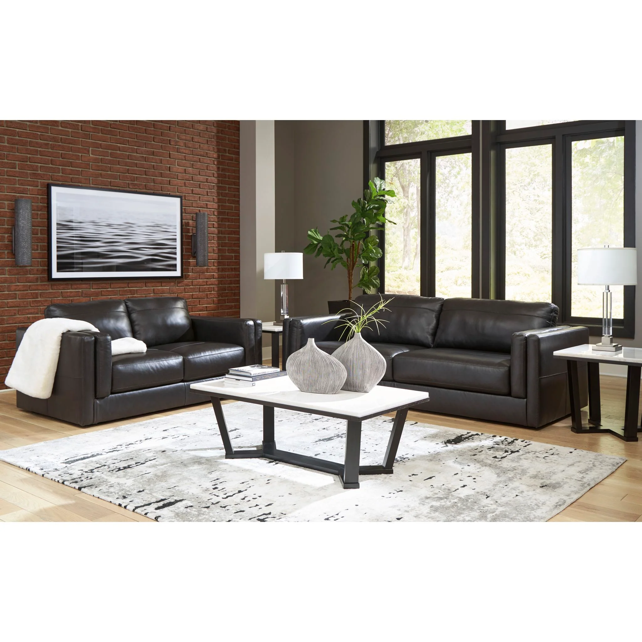 Amiata Loveseat - Onyx - Image 4