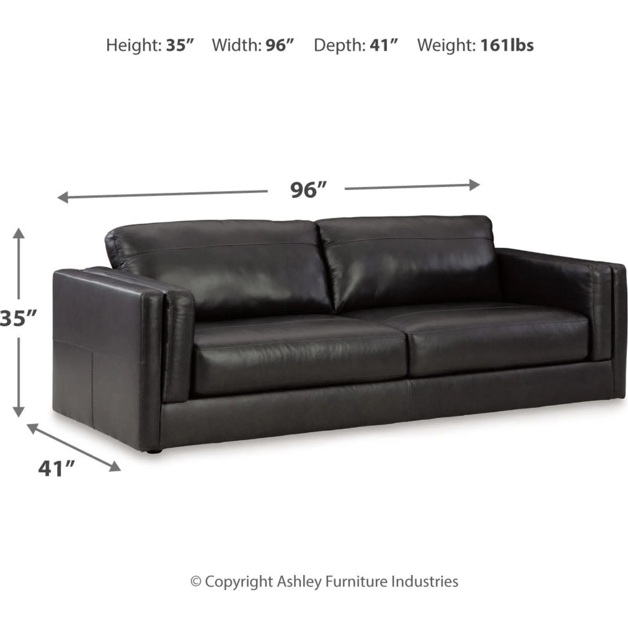 Amiata Sofa - Onyx - Image 9